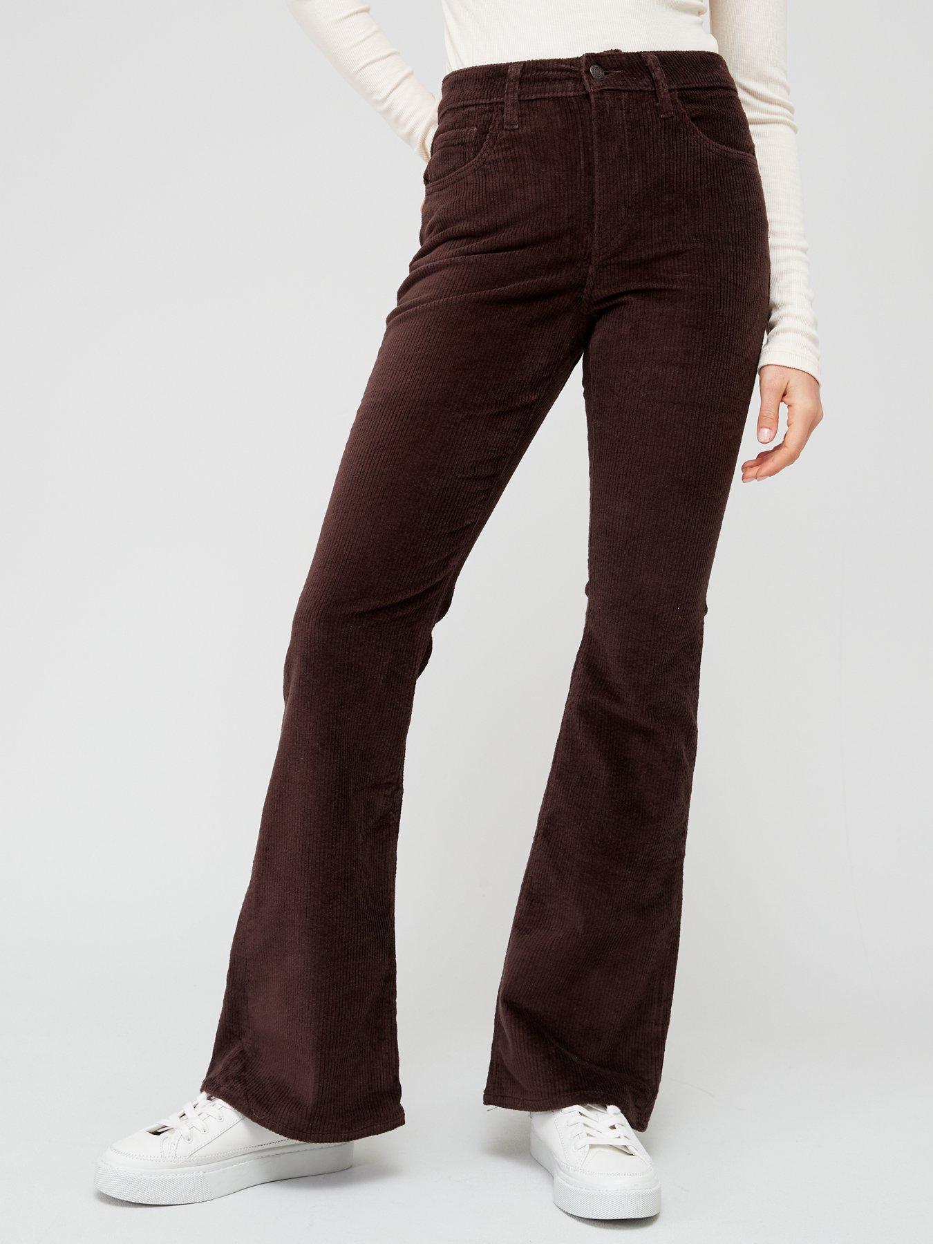 Levi's 726 High Rise Flare Jean - Mole - Brown | very.co.uk