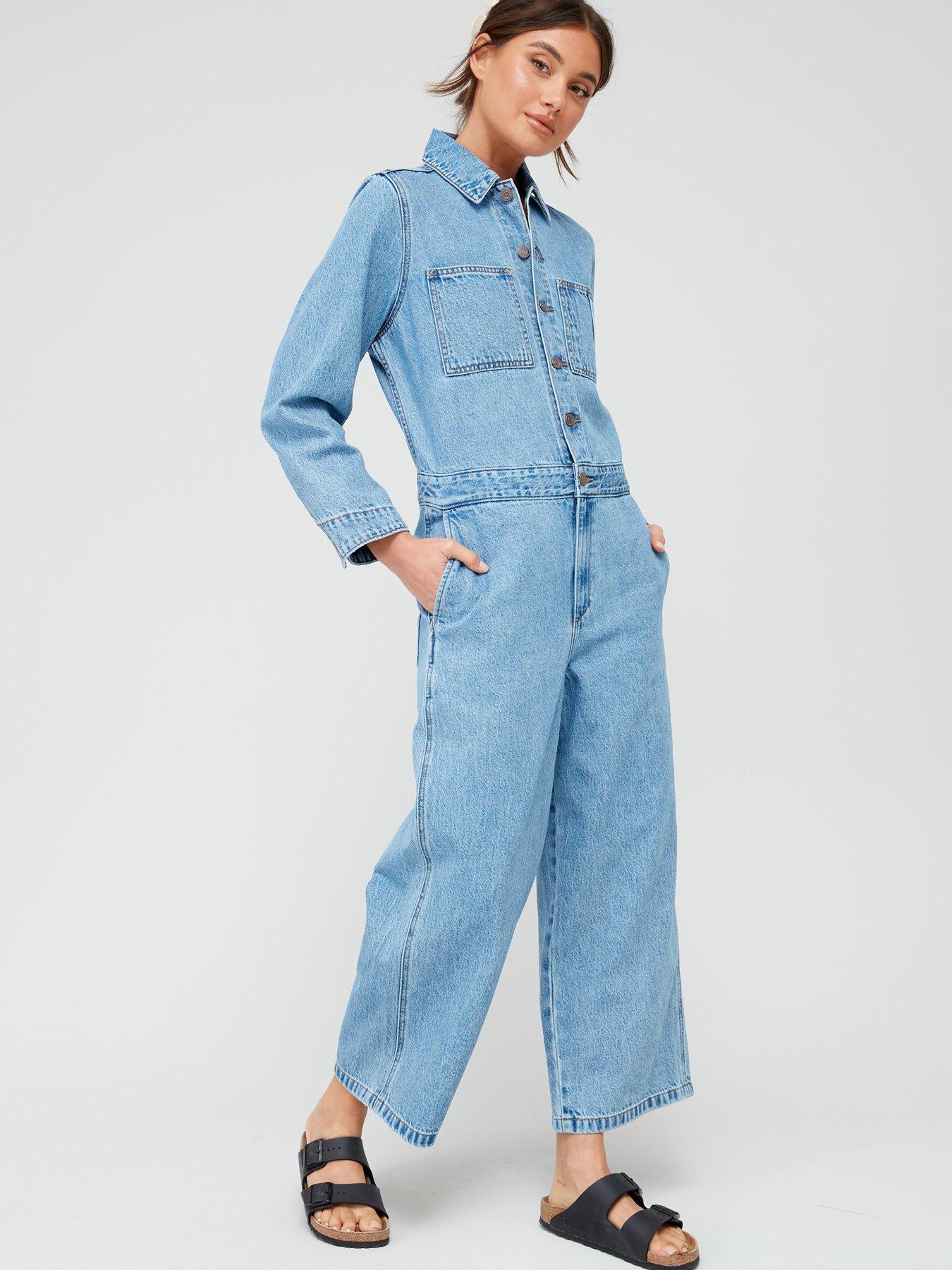 Levi's Iconic Denim Jumpsuit - More Money More Prob | Very.co.uk