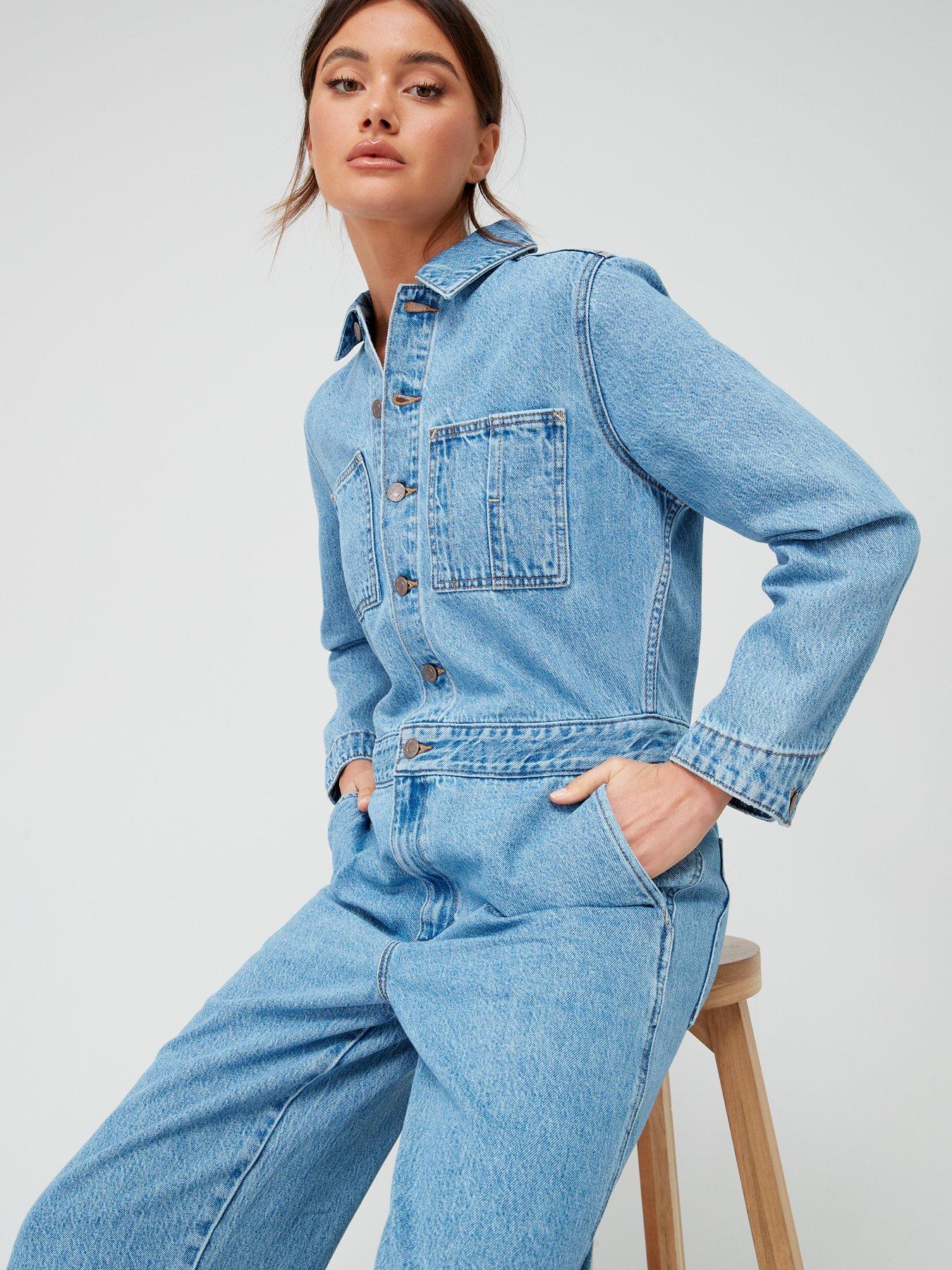 Levi's Iconic Denim Jumpsuit - More Money More Prob | Very.co.uk