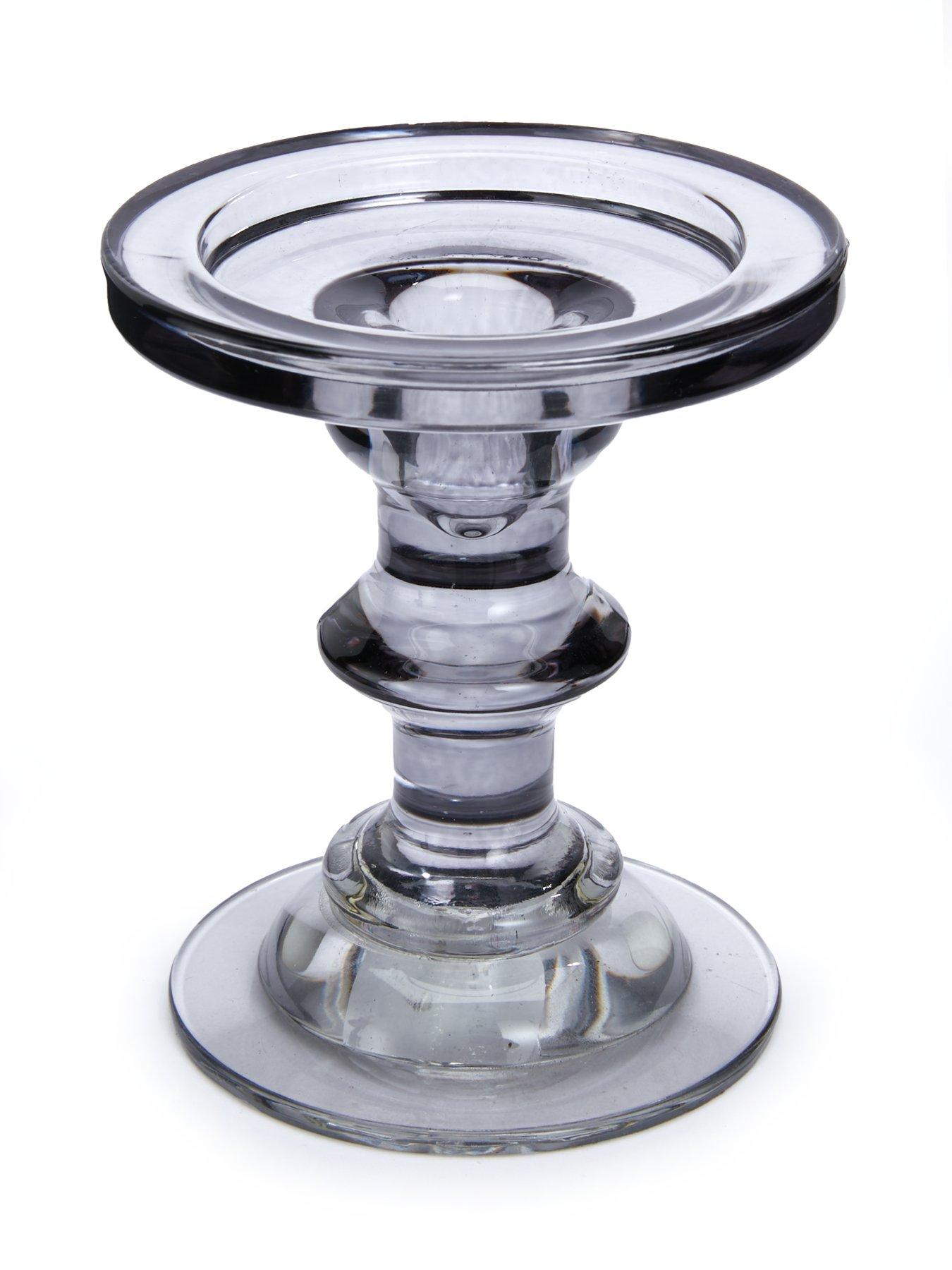 Image 3 of 6 of The Very Collection Smoked Glass Candle Holders