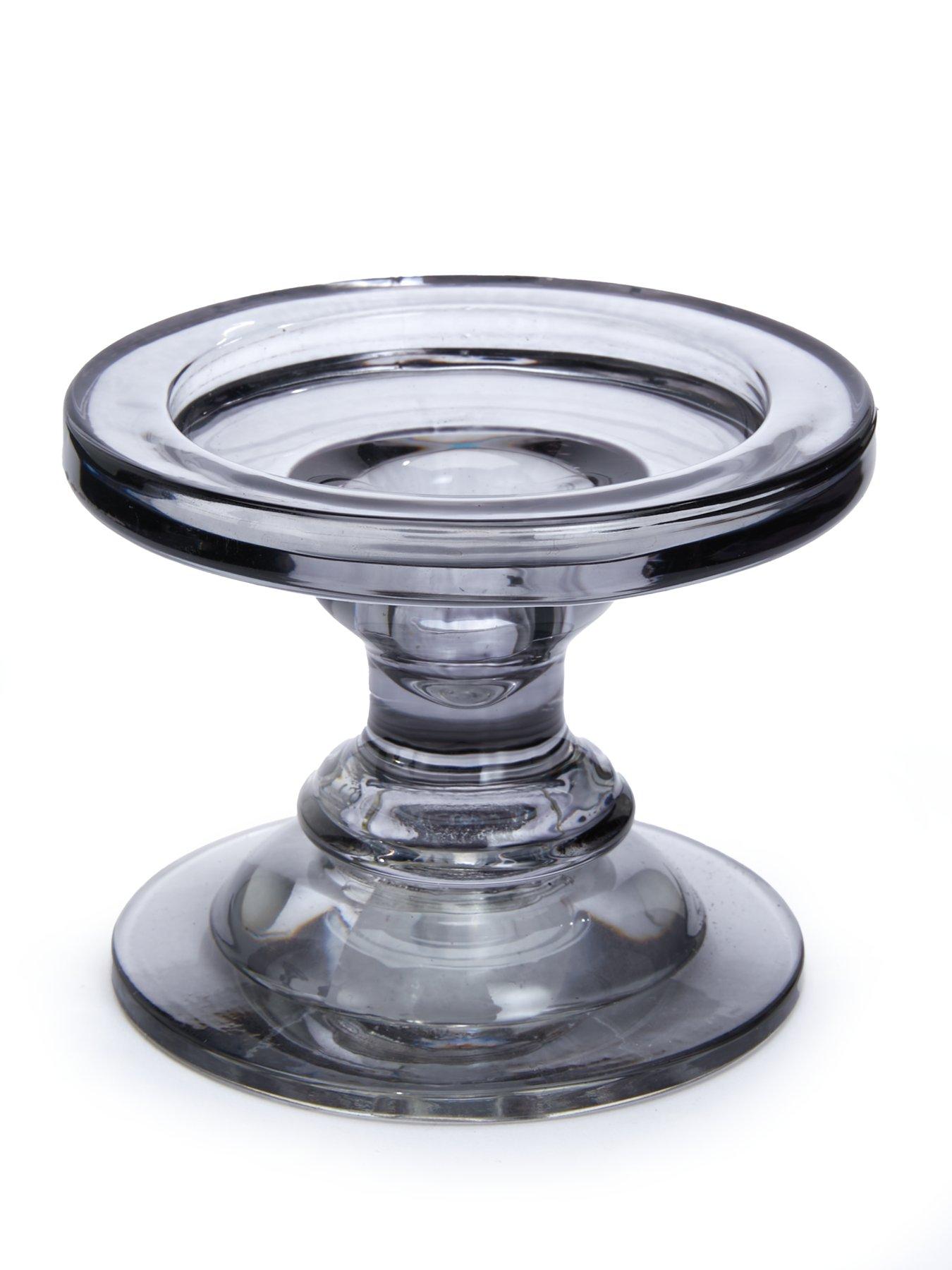 Image 4 of 6 of The Very Collection Smoked Glass Candle Holders