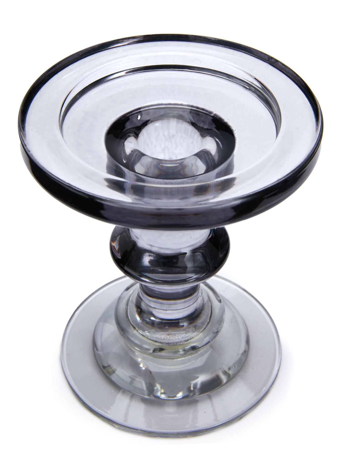 Image 5 of 6 of The Very Collection Smoked Glass Candle Holders