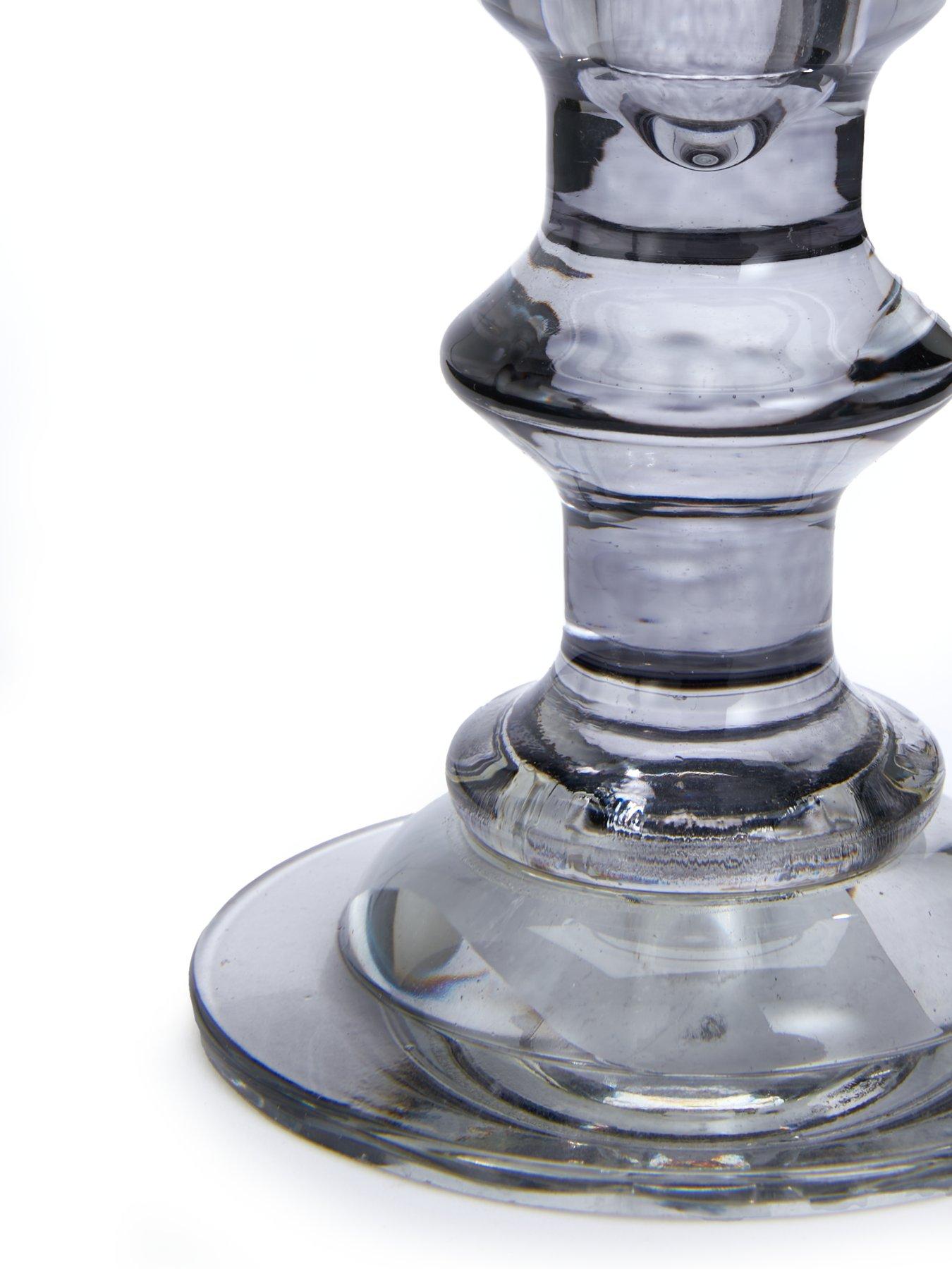 Image 6 of 6 of The Very Collection Smoked Glass Candle Holders