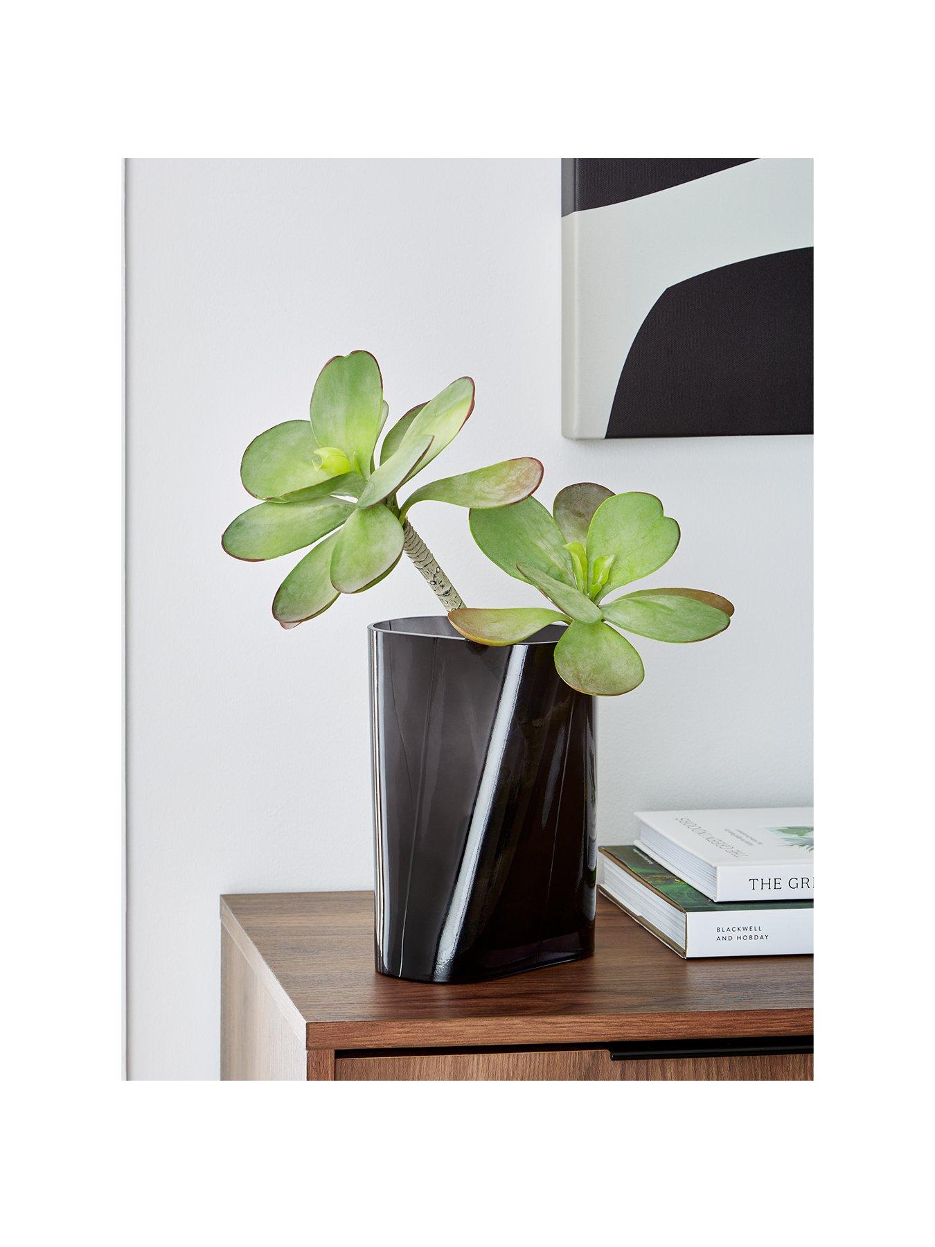 Product photograph of Very Home Abstract Glass Vase from very.co.uk