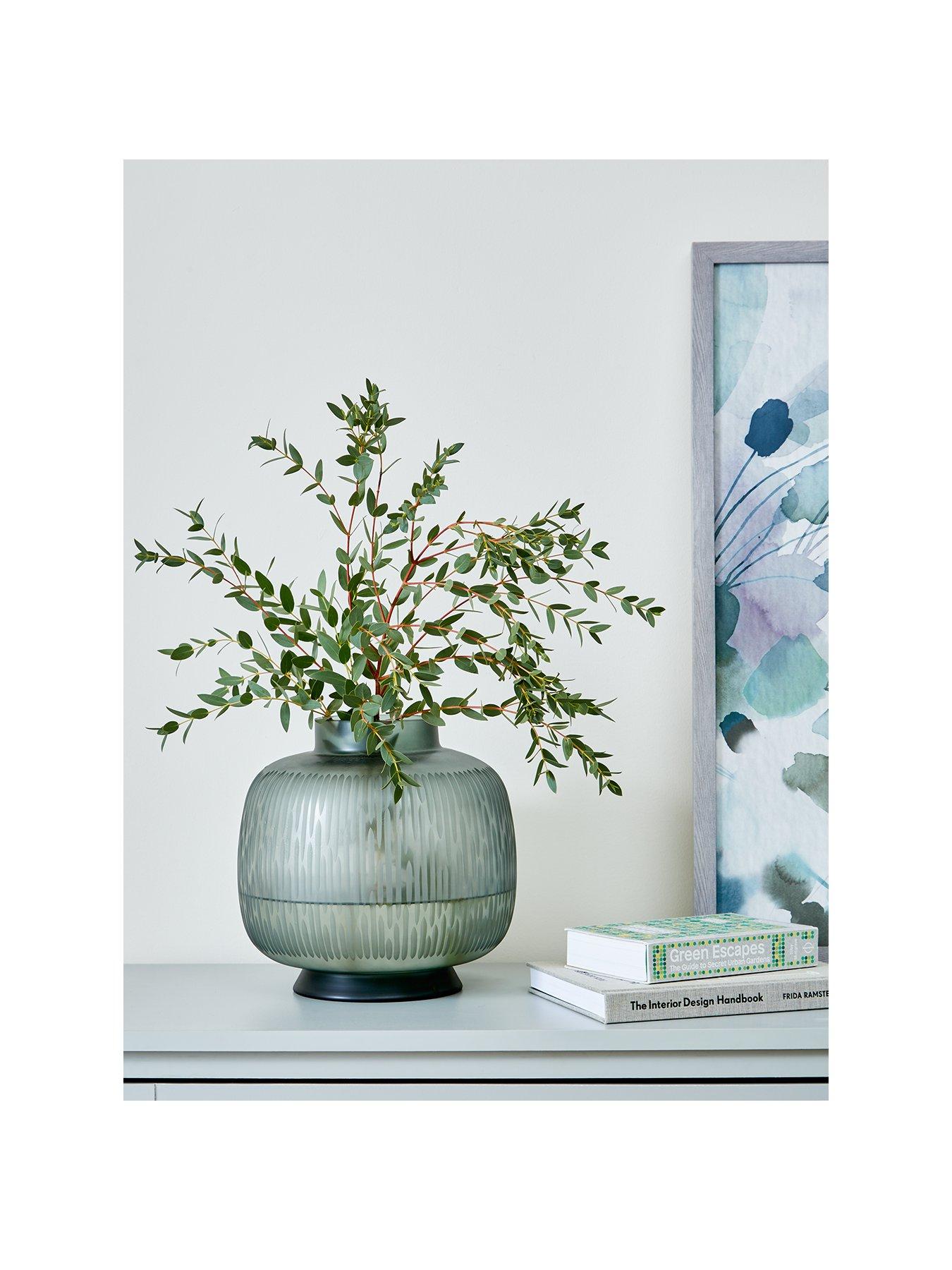 Image 1 of 6 of Very Home Etched Glass Vase&nbsp;