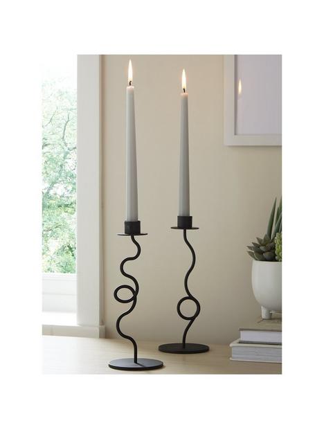 very-home-set-of-2-curly-candle-holders