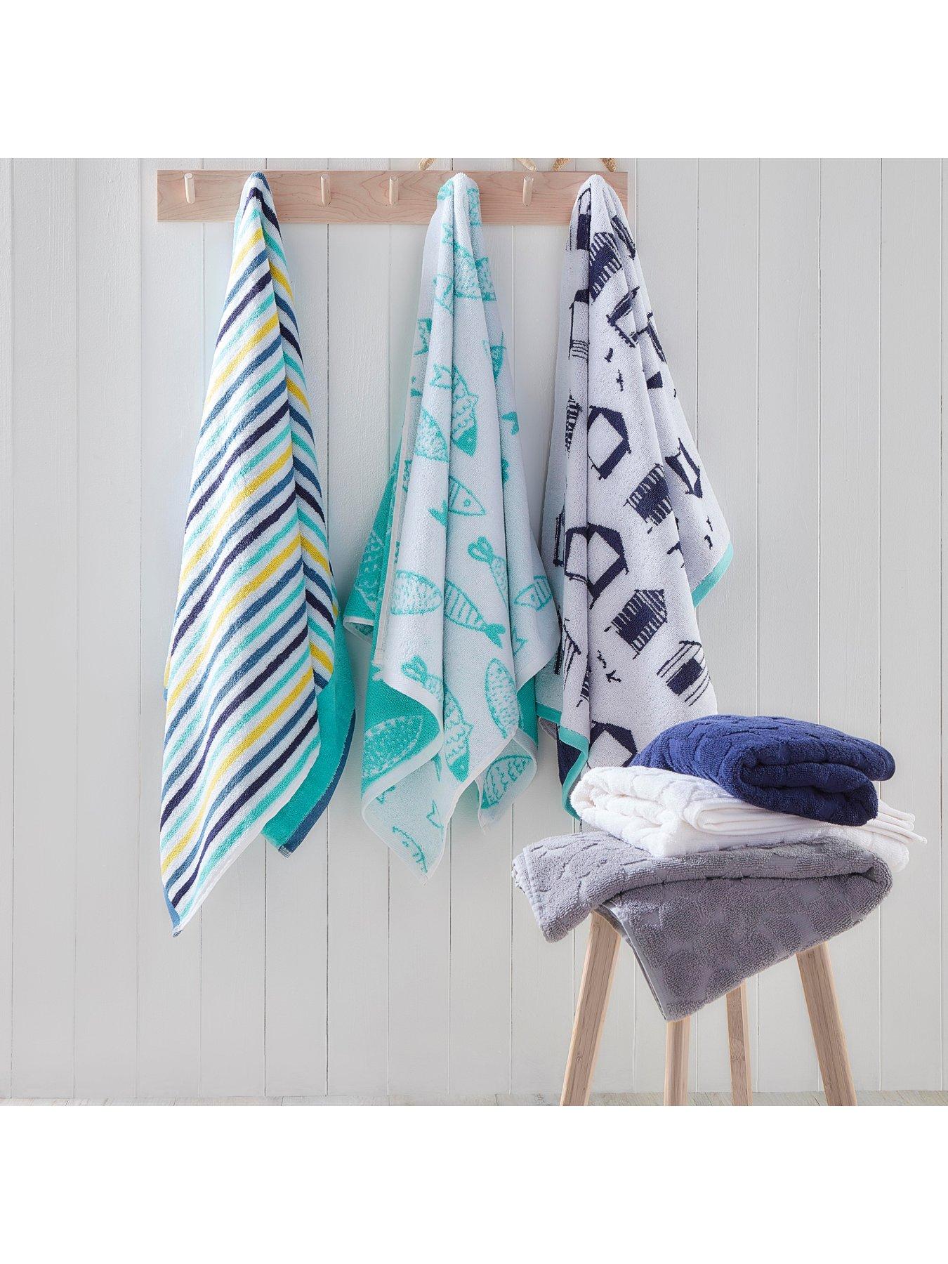 Image 4 of 4 of Fusion Beach Huts Reversible Towel Range