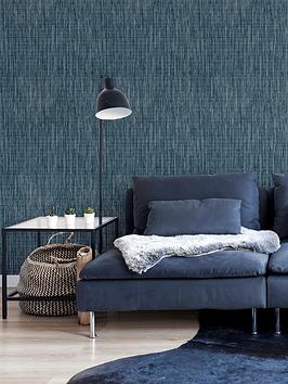 Product photograph of Arthouse Luxe Plain Navy Wallpaper from very.co.uk