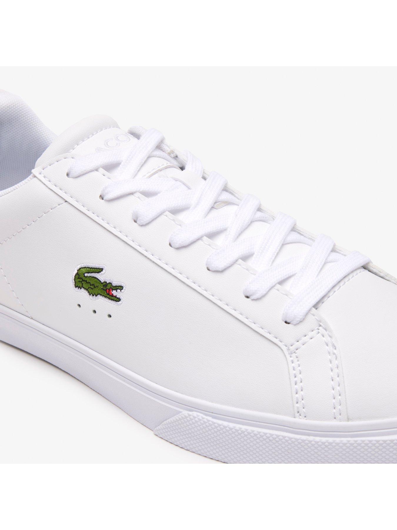 Mens white lacoste lerond trainers online