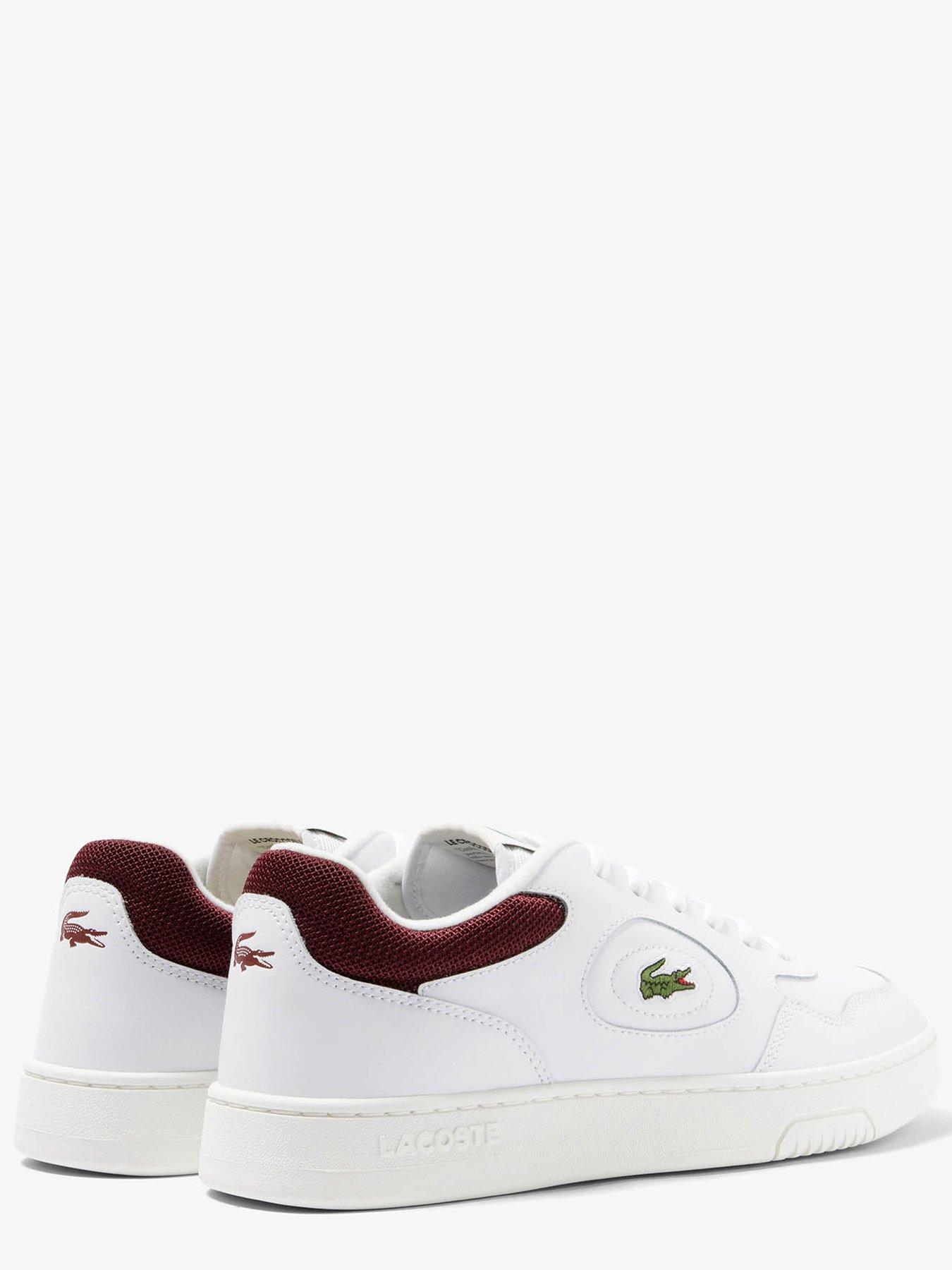 Red lacoste deals trainers