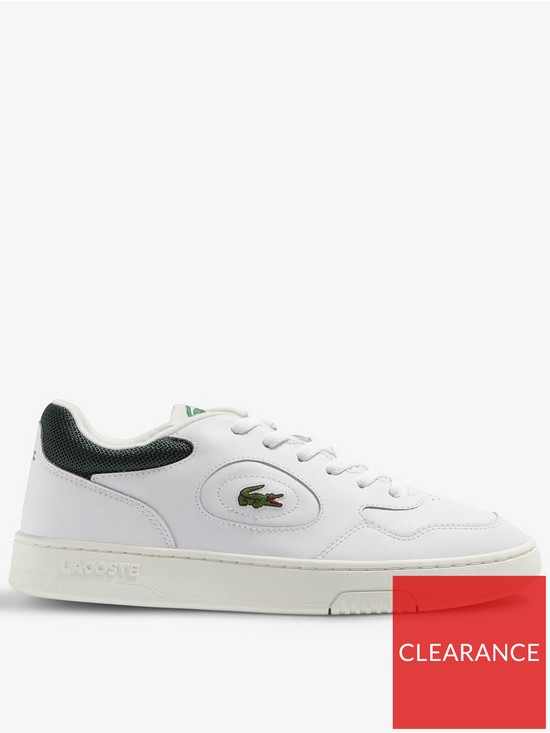 front image of lacoste-lineset-223-1-sma-trainer-whitegreen