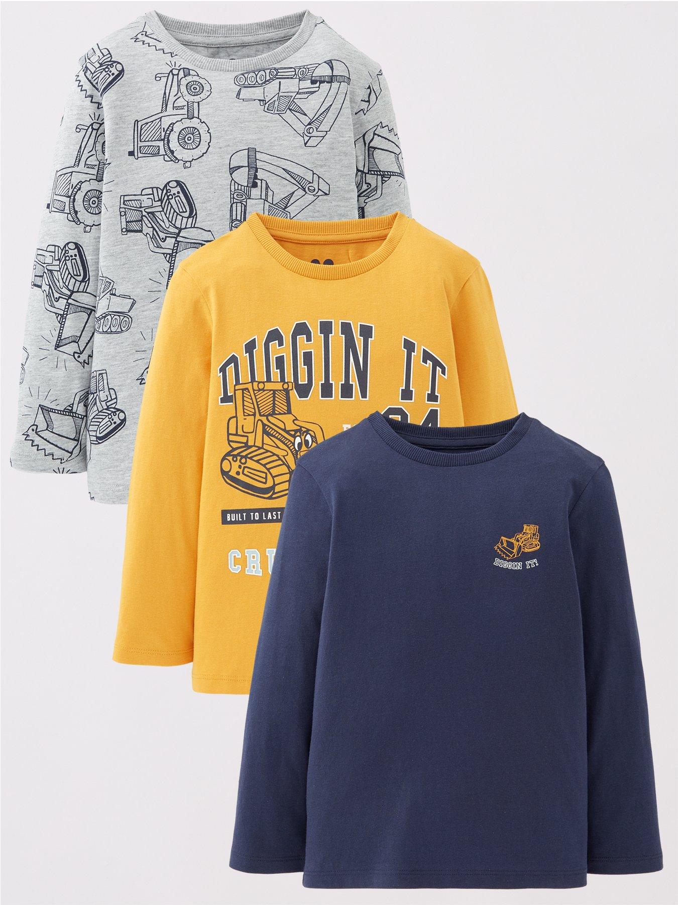 BOYS 3 PACK DIGGER LS T-SHIRTS - Multi