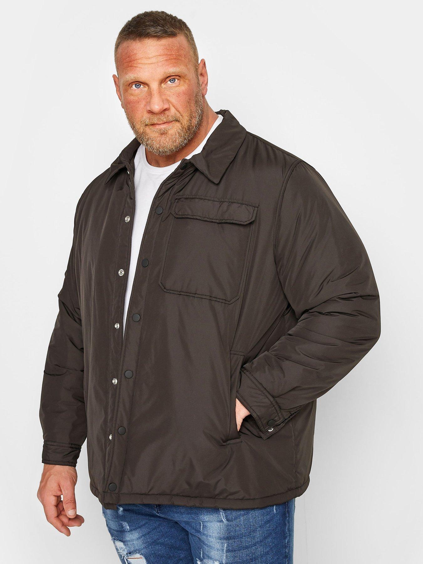 Image 1 of 2 of BadRhino Bad Rhino Button Up Jacket Black