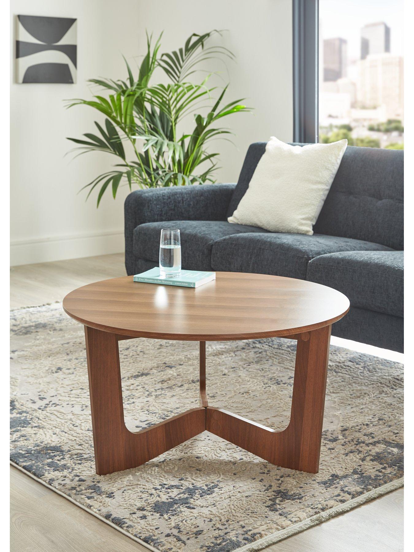 undefined Marcel Round Coffee Table - Walnut