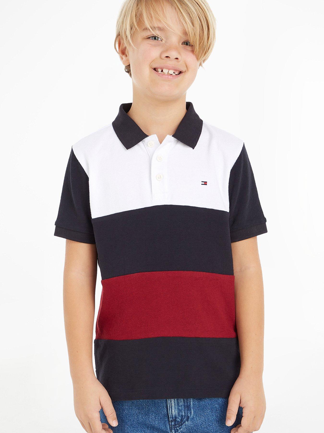 Red white and blue tommy hilfiger shop polo