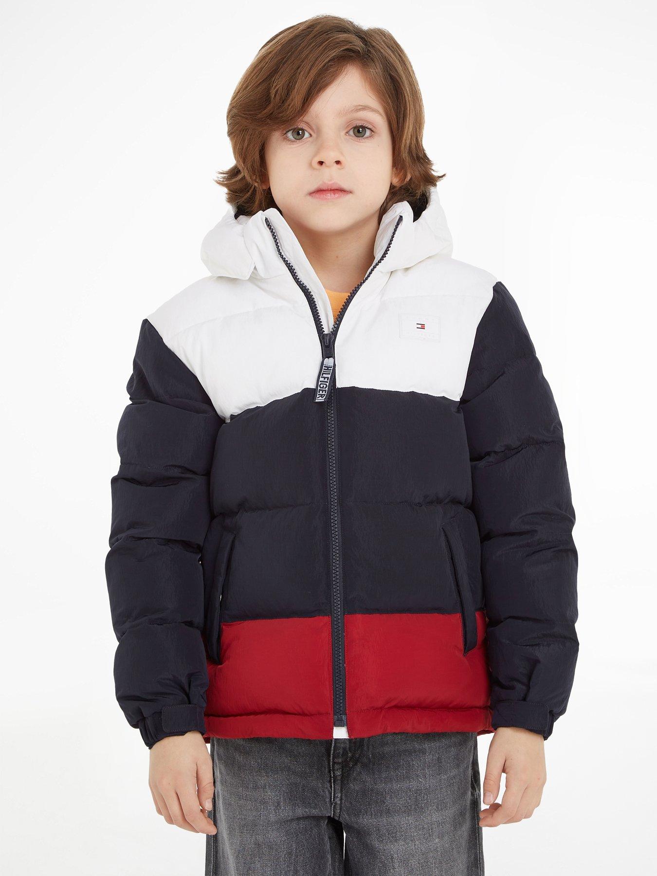 Tommy Hilfiger Boys Alaska Colorblock Padded Red white blue Very