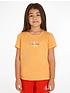  image of calvin-klein-jeans-girls-micro-monogram-top-orange