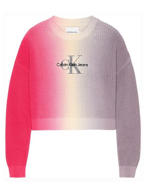 calvin-klein-jeans-girls-monogram-gradient-sweater-multi
