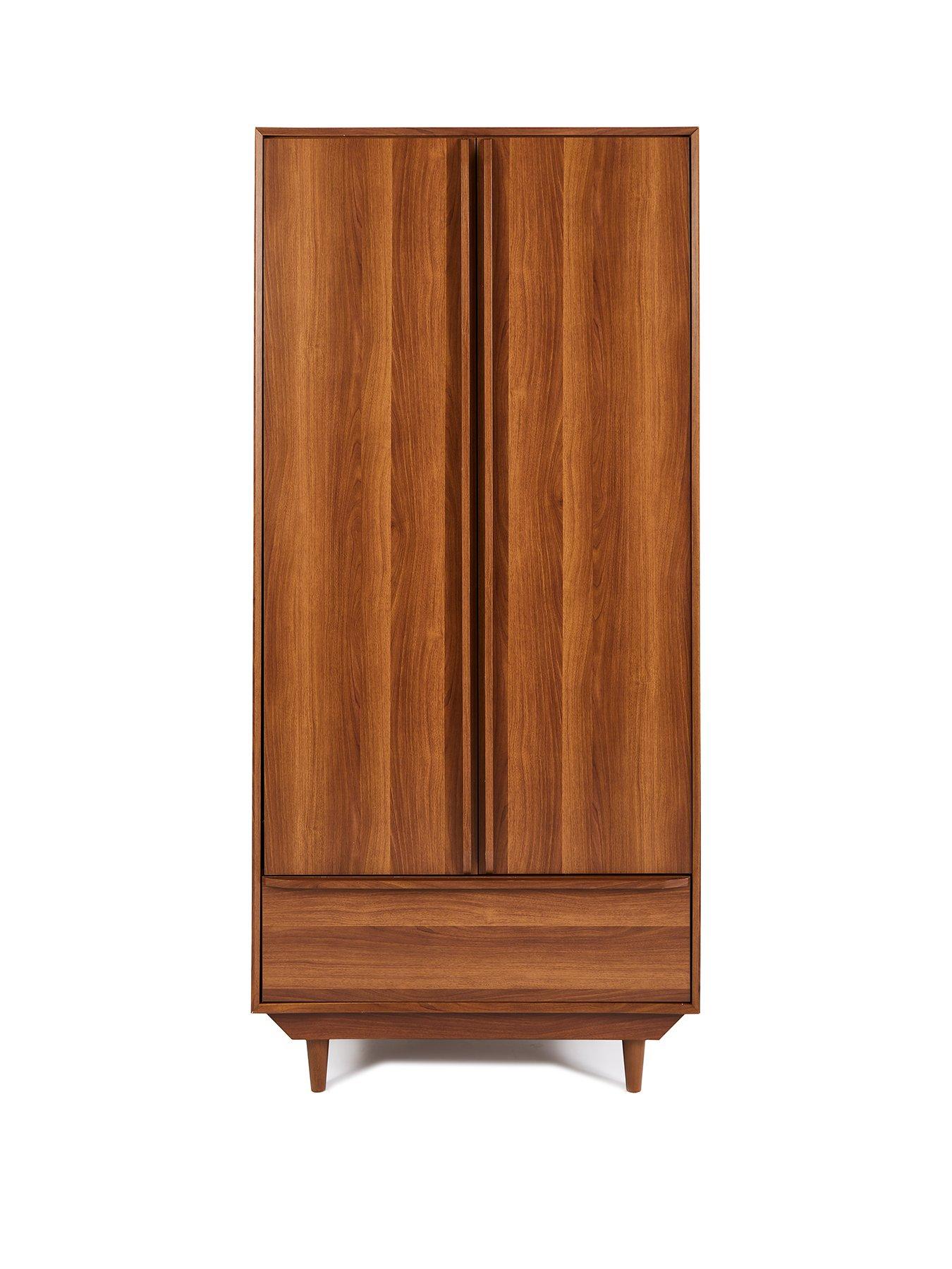 Image 2 of 5 of Very Home Marcel 2 Door,&nbsp;1 Drawer Wardrobe - Walnut