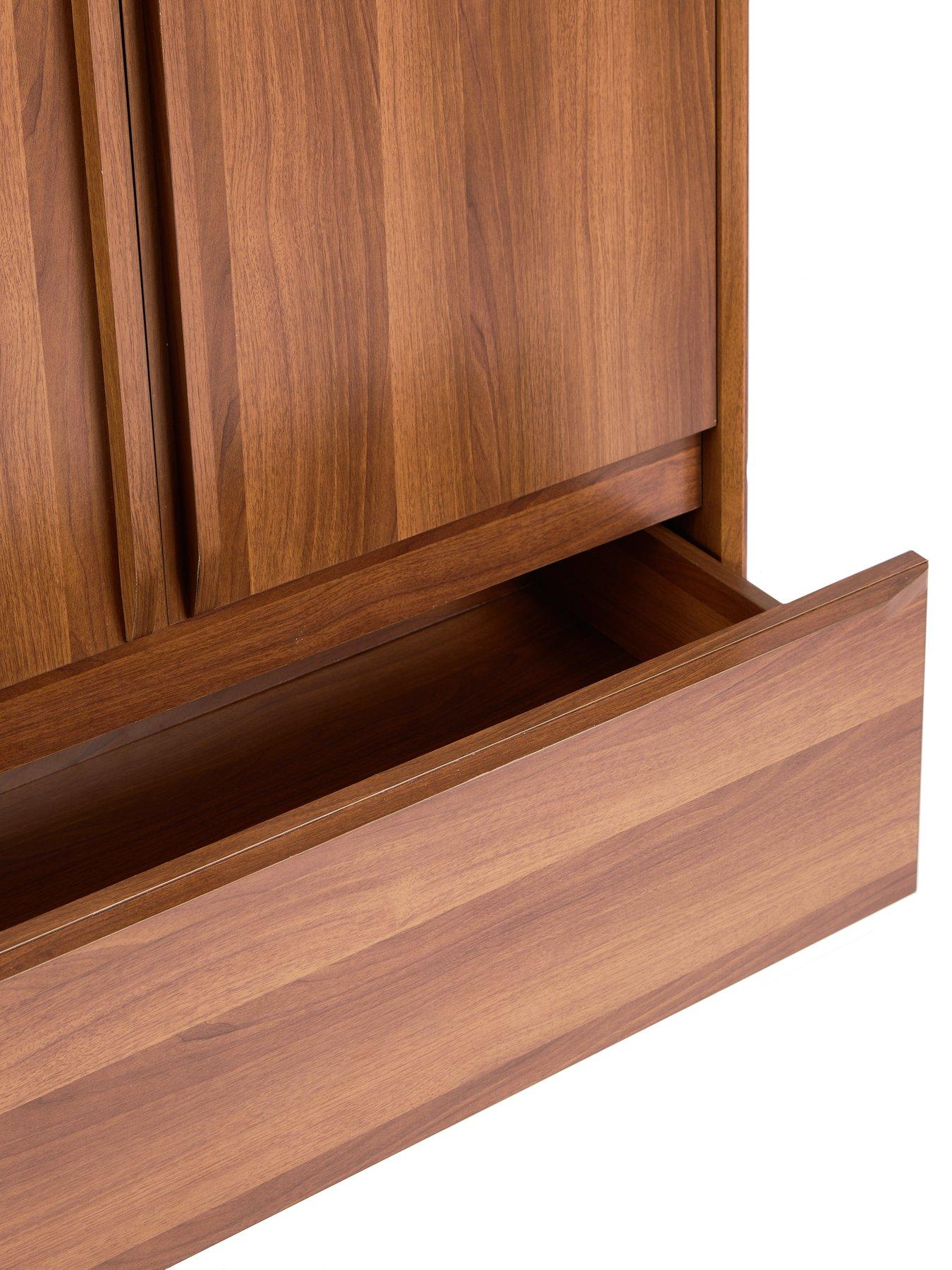 Image 5 of 5 of Very Home Marcel 2 Door,&nbsp;1 Drawer Wardrobe - Walnut