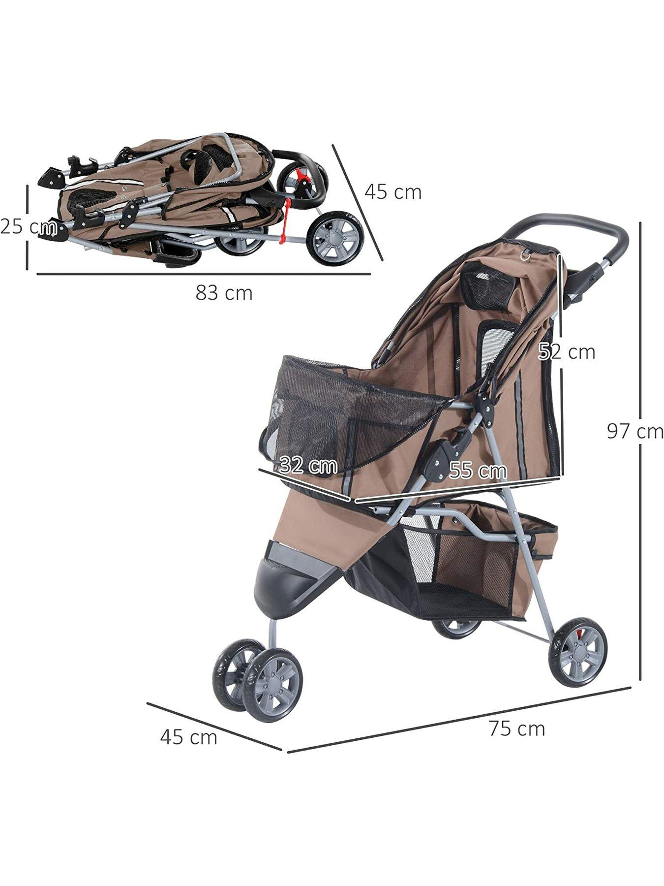 Dog stroller cheap 3 wheel