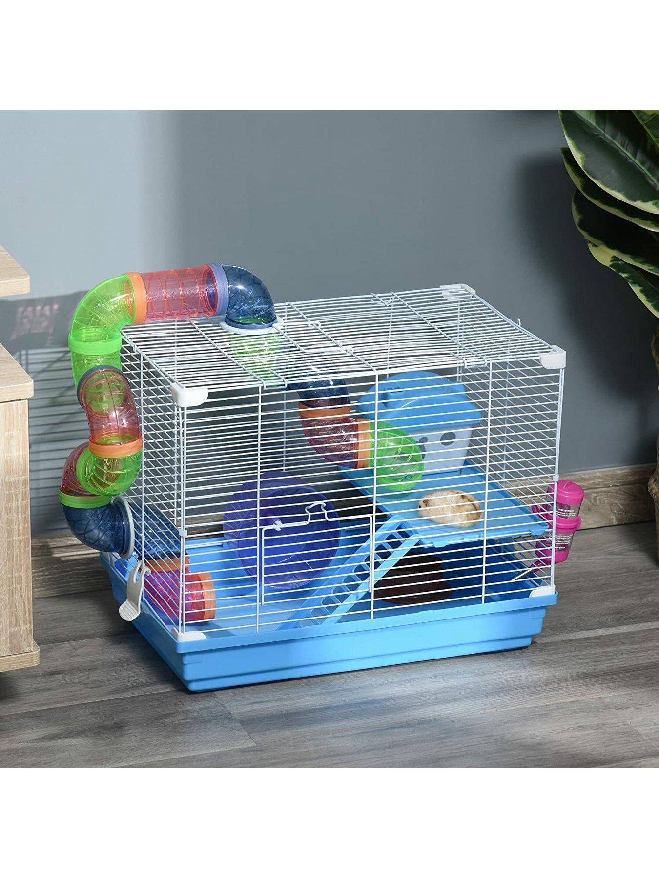 Hamster cages with outlet lots of tubes