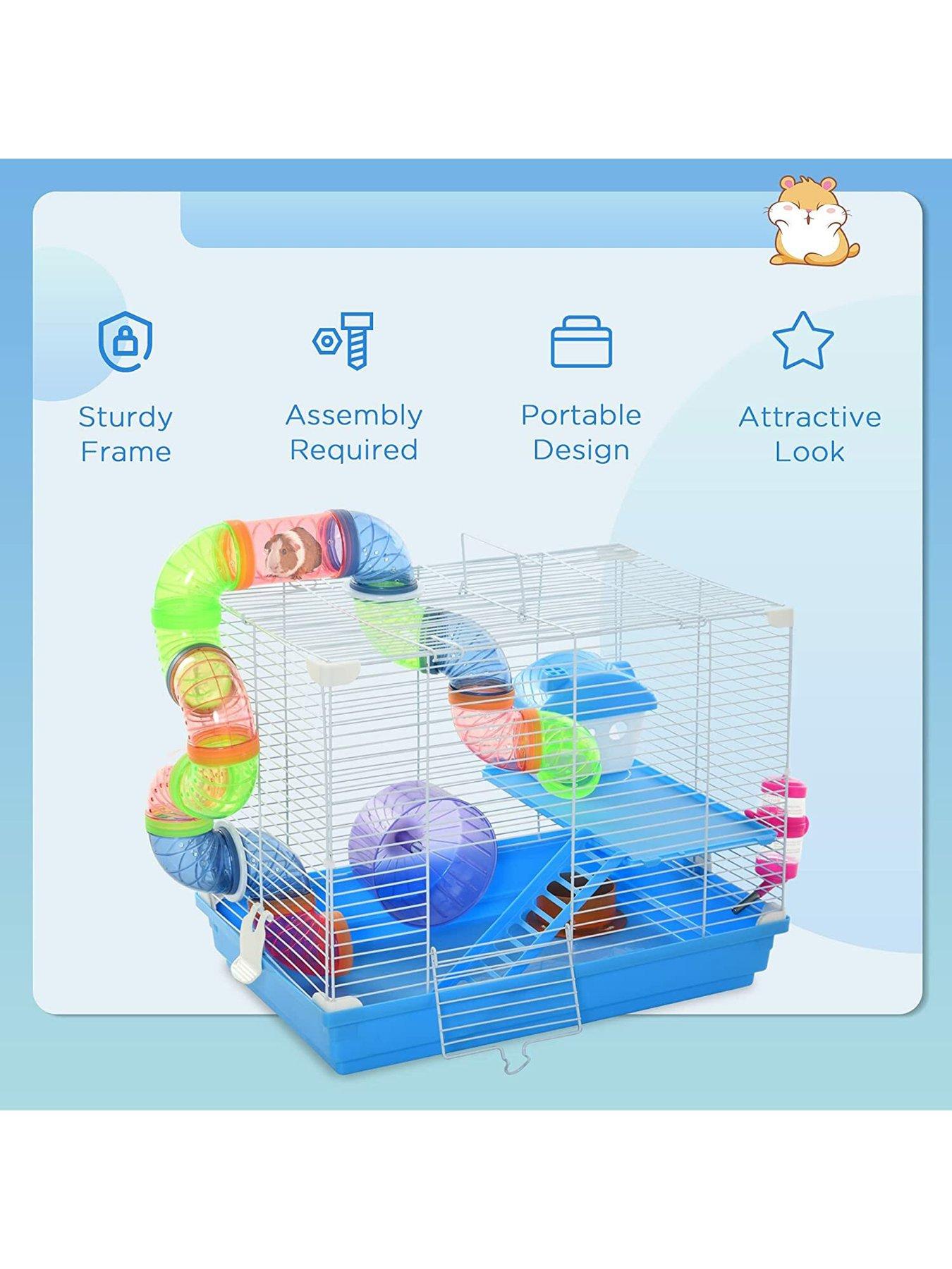 Hamster cage on wheels best sale