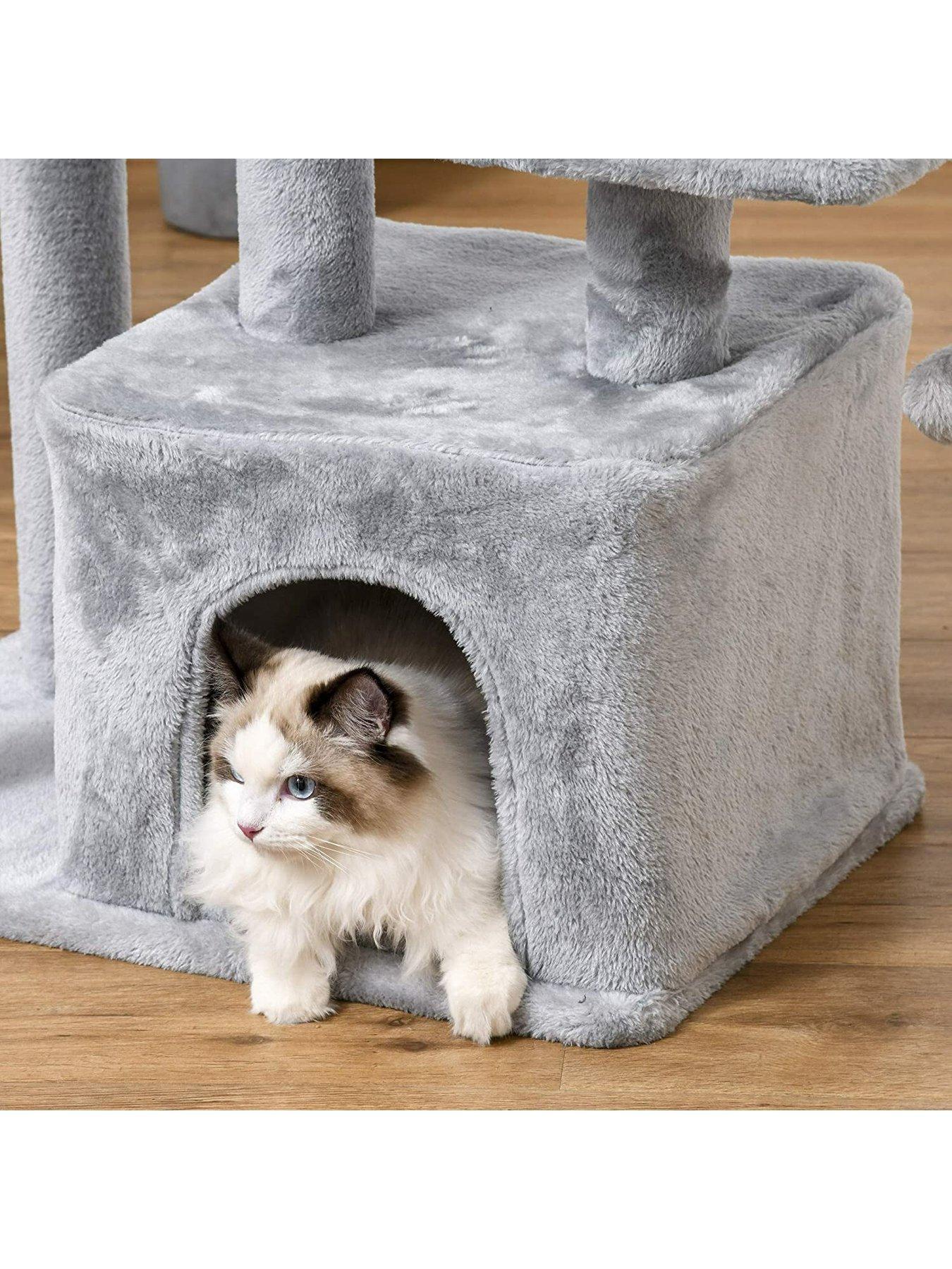 Image 7 of 7 of PawHut Cat Tree Tower with Scratching Posts Sisal Hanging Ball Condo