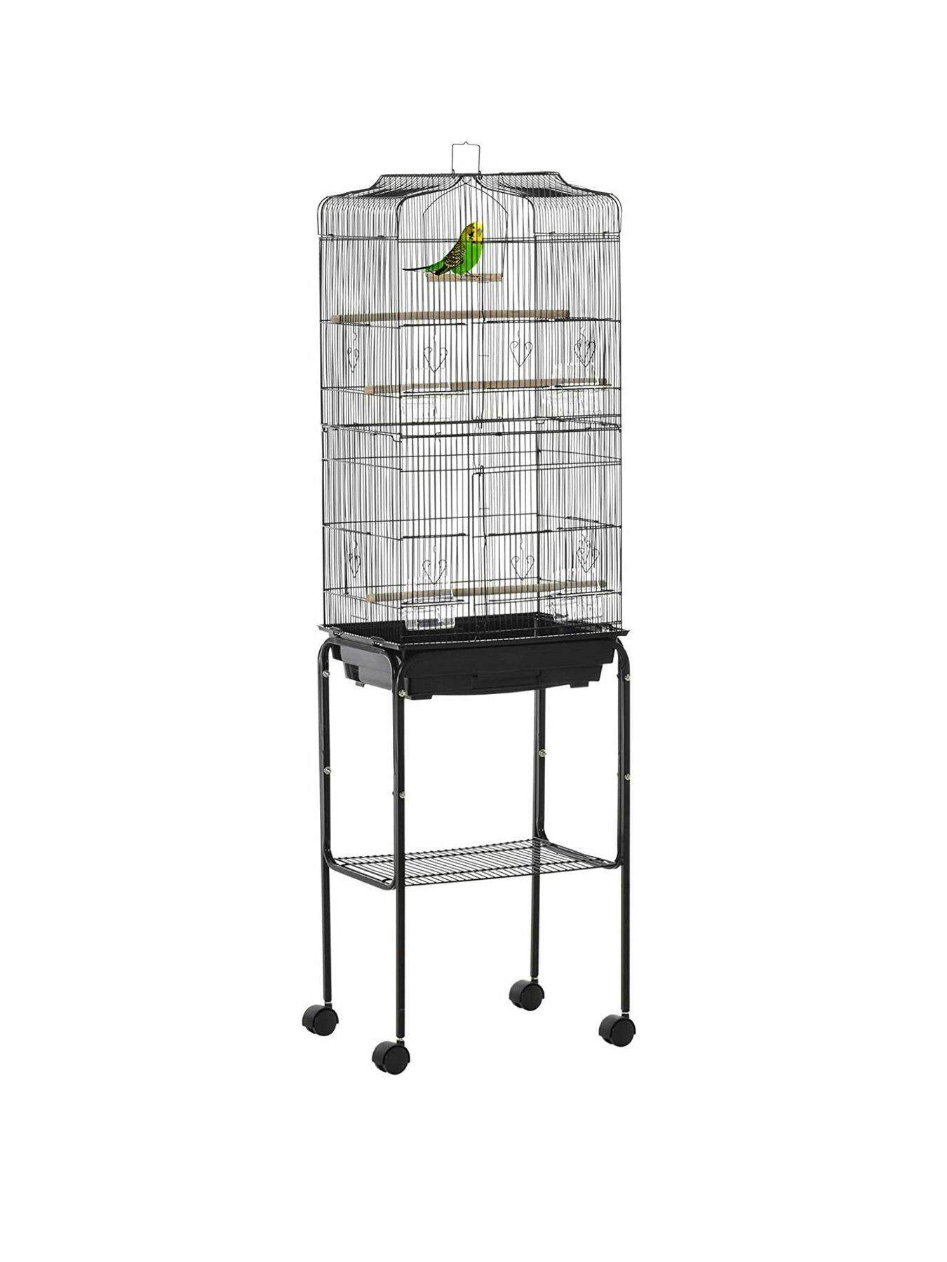 Bird cage stand on wheels new arrivals