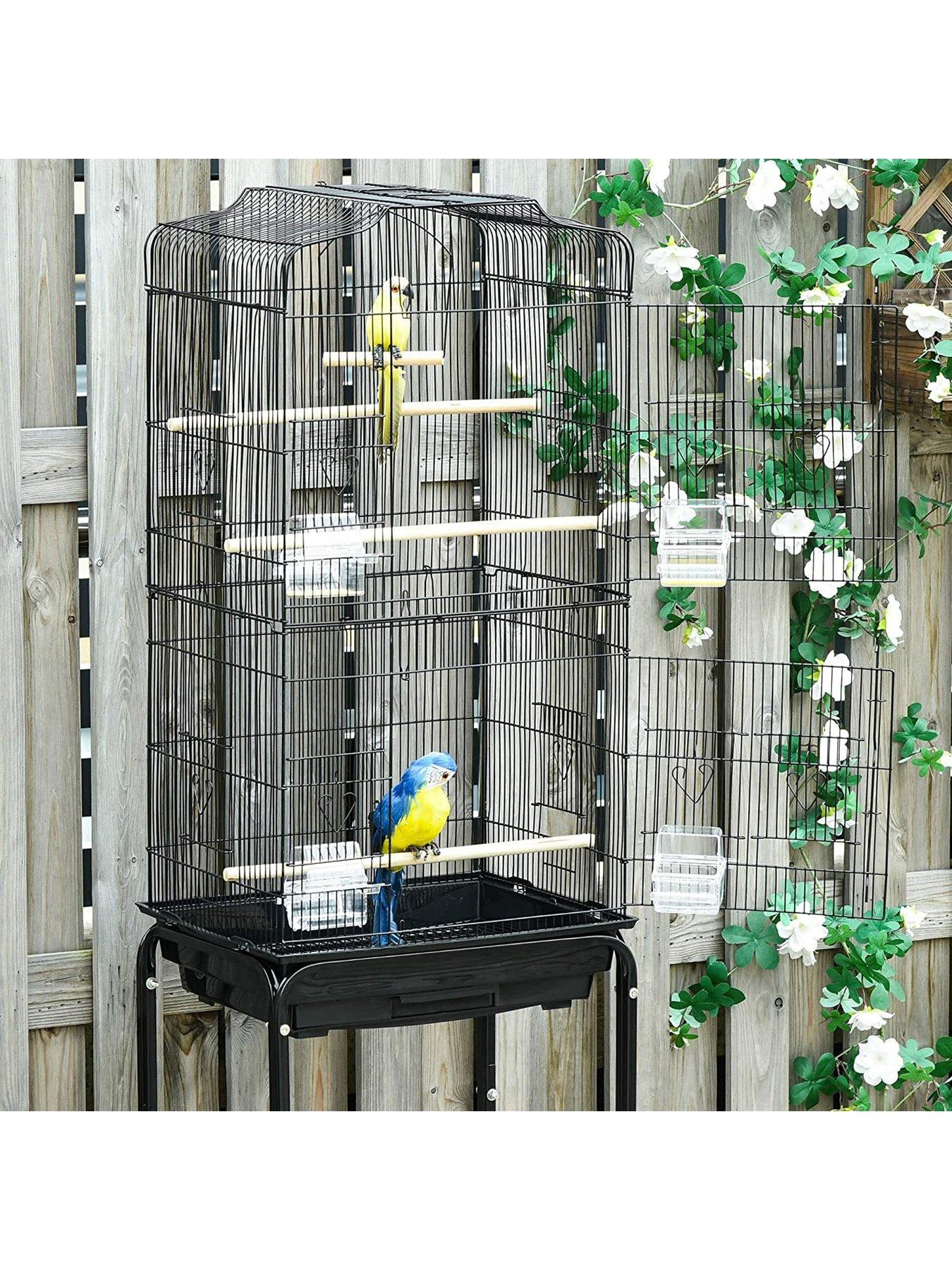 Bird cage with toys hotsell