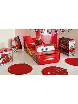 Product photograph of Disney Cars Lightning Mcqueen Kids Toddler Bed With Storage from very.co.uk