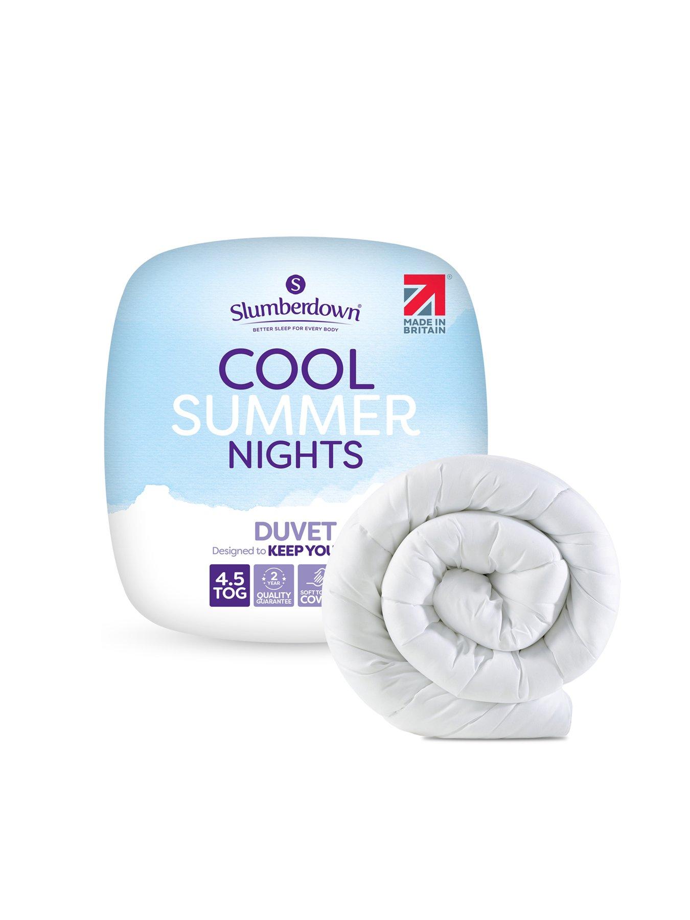 Slumberdown Cool Summer Nights 4.5 Tog Duvet - White
