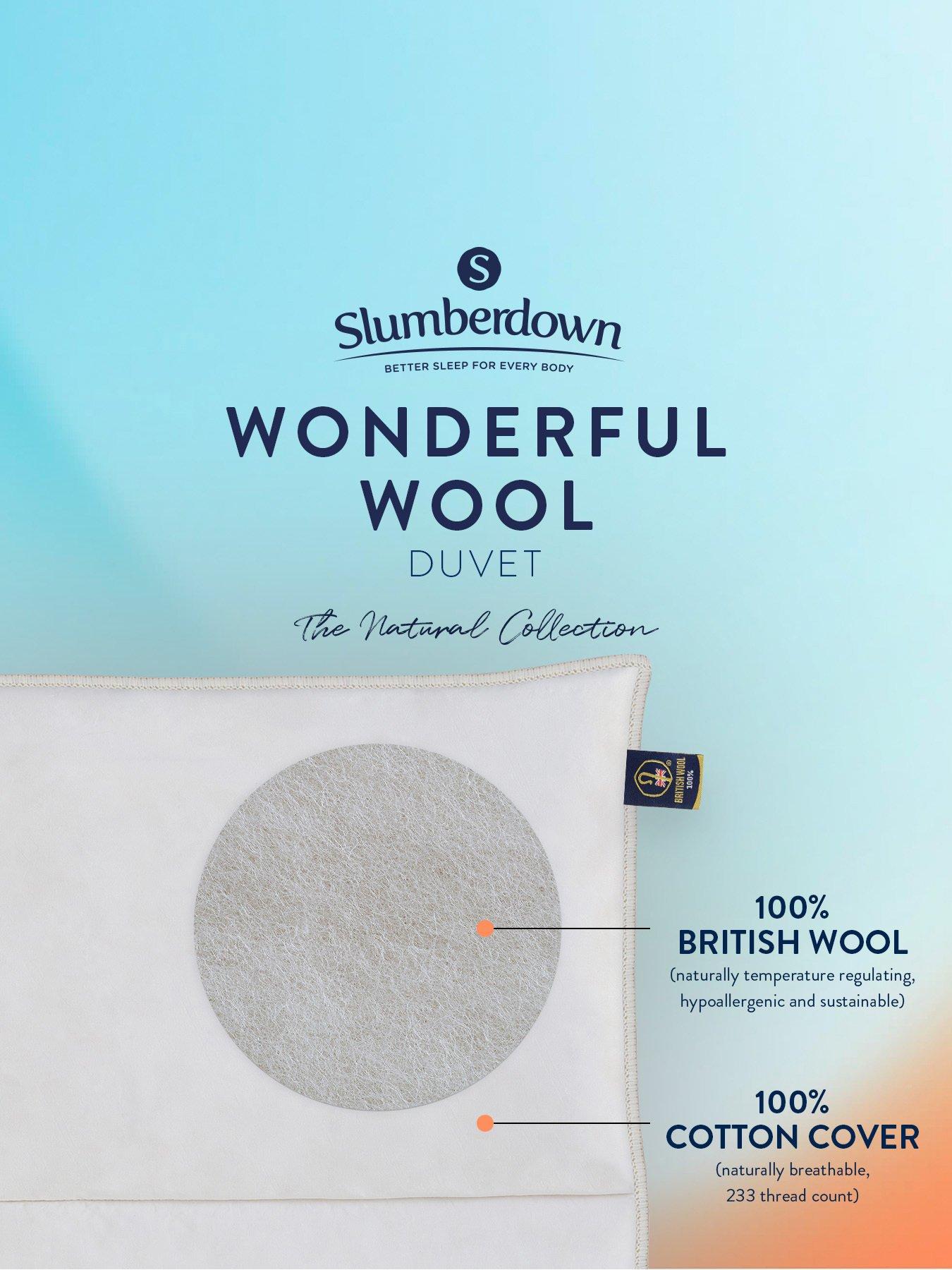 Image 6 of 7 of Slumberdown Wonderful Wool&nbsp;Duvet - 200&nbsp;GSM Light - White