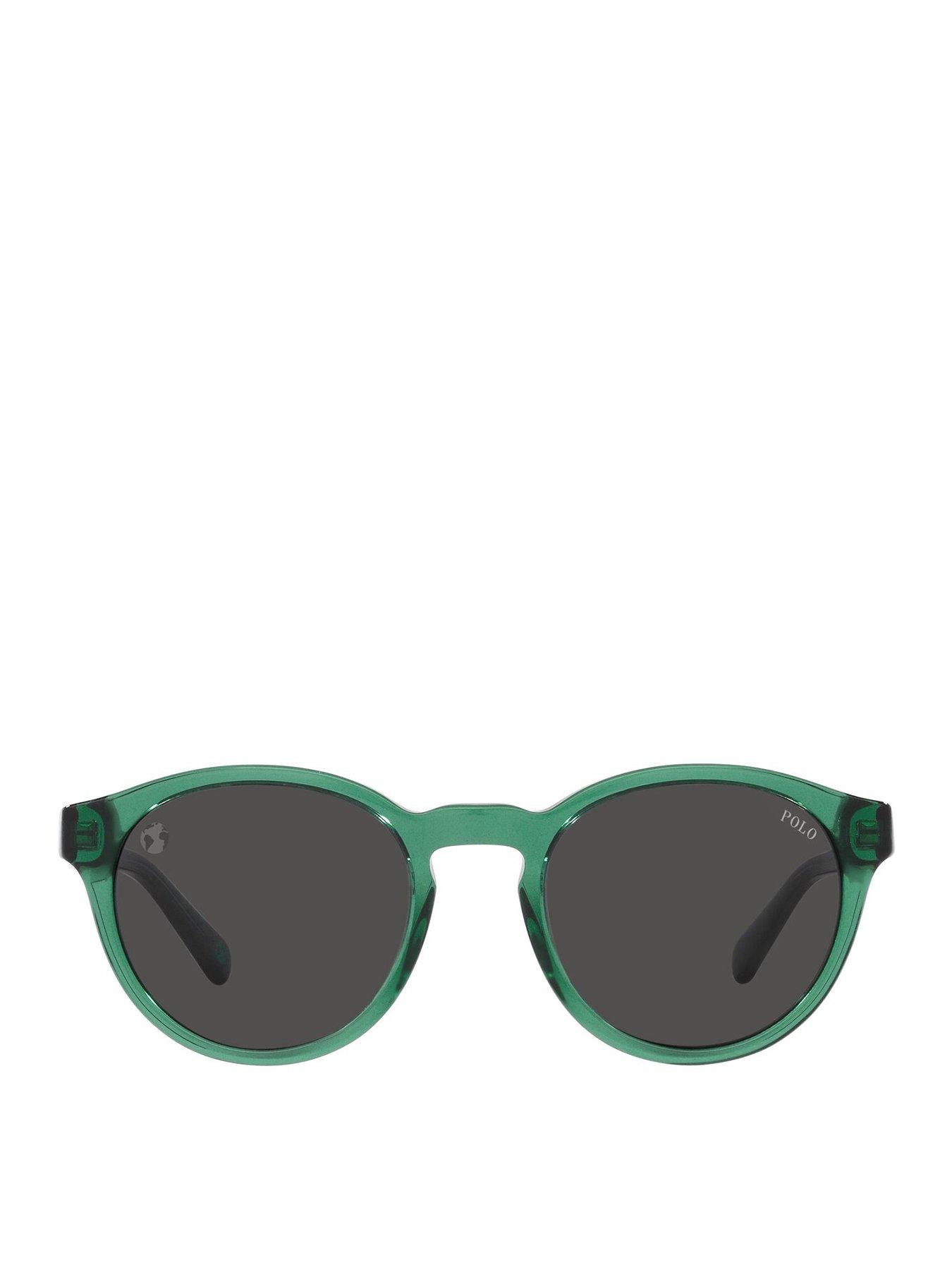 Image 3 of 3 of Polo Ralph Lauren Round Sunglasses - Green