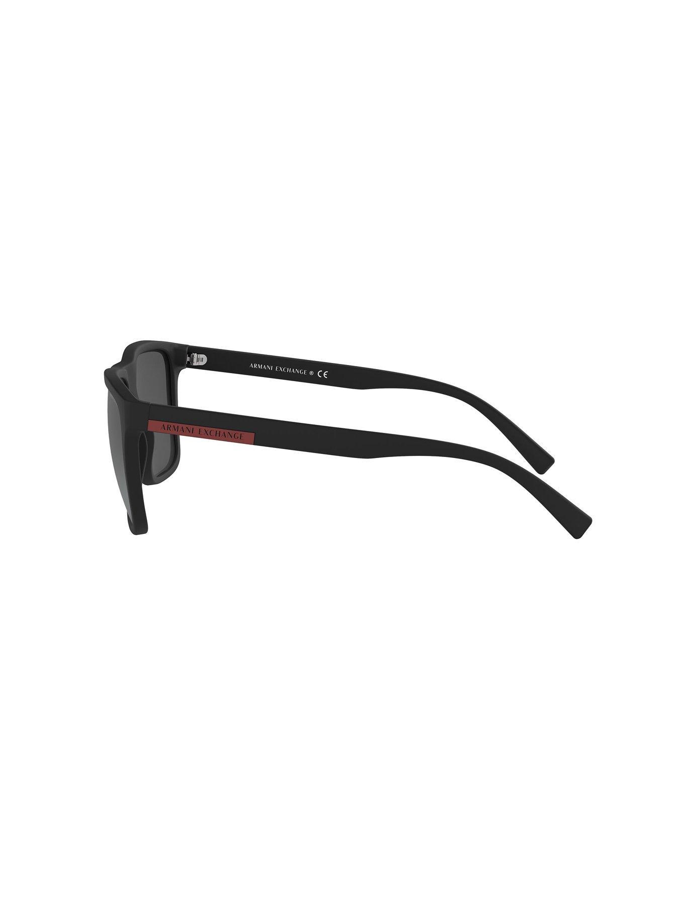 Image 2 of 4 of Armani Exchange Square Sunglasses - Black