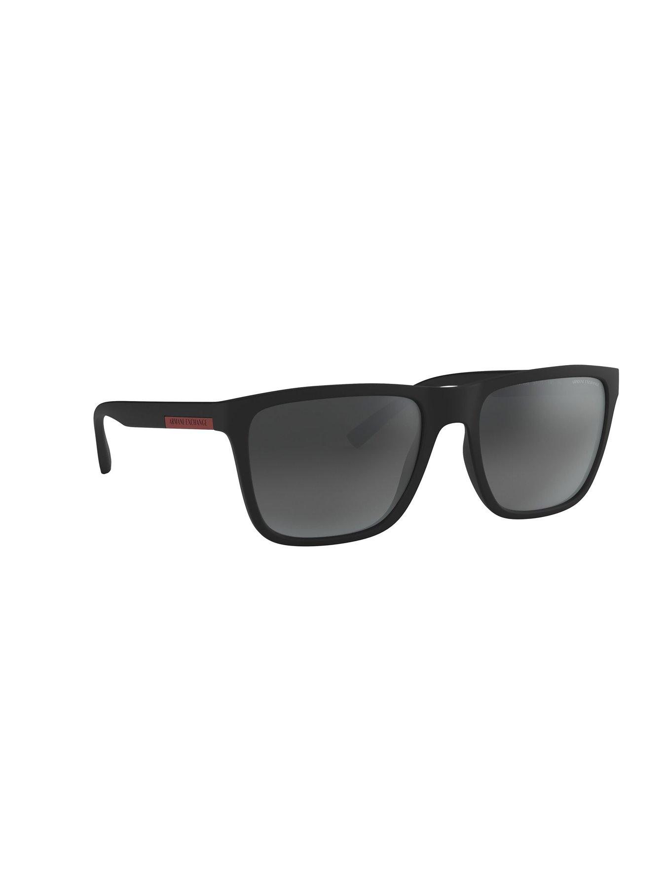Image 4 of 4 of Armani Exchange Square Sunglasses - Black