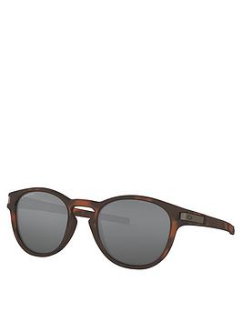 oakley oakkley latch oval sunglasses - brown