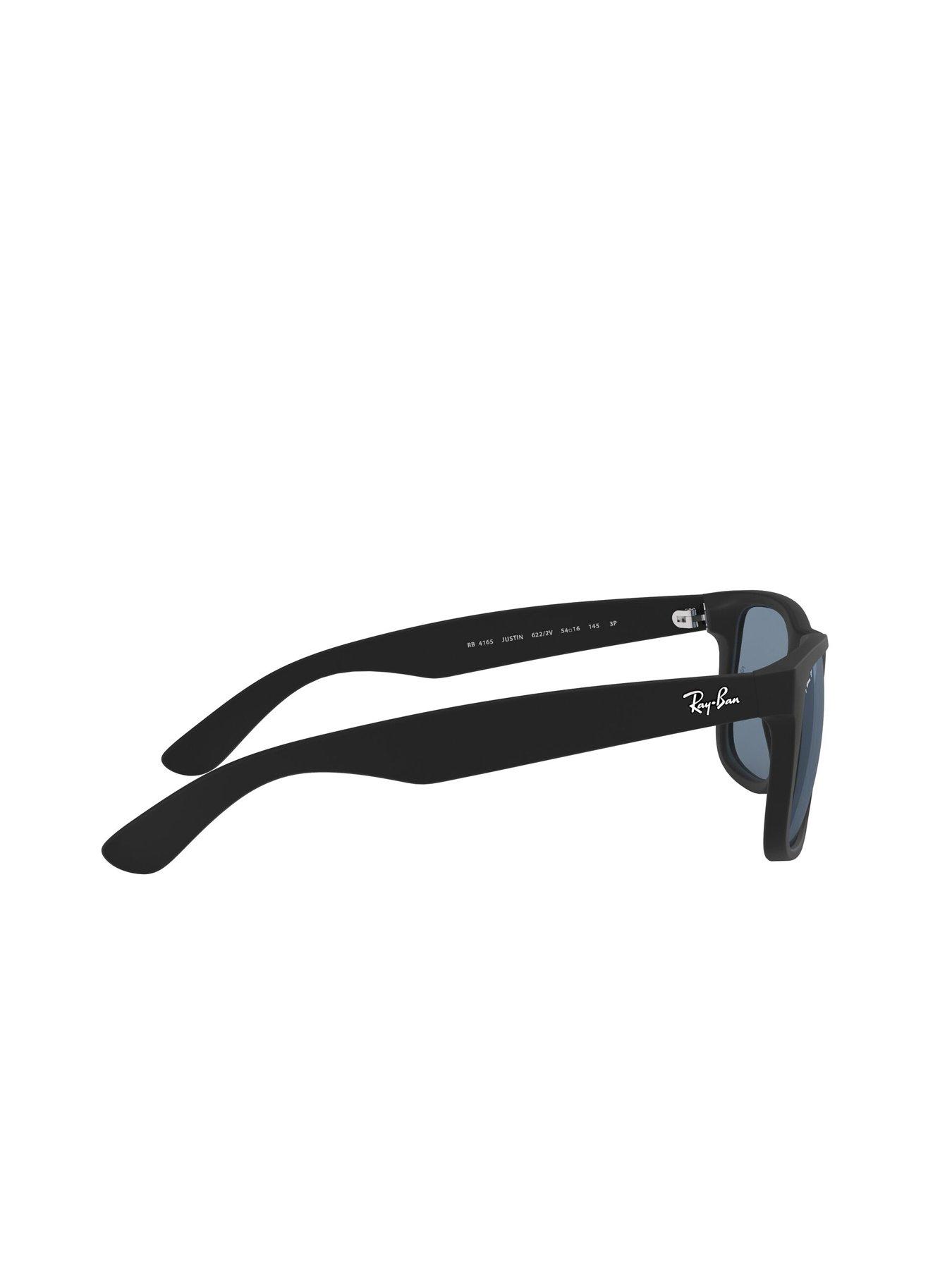 Ray-Ban Justin Square Sunglasses - Black | Very.co.uk