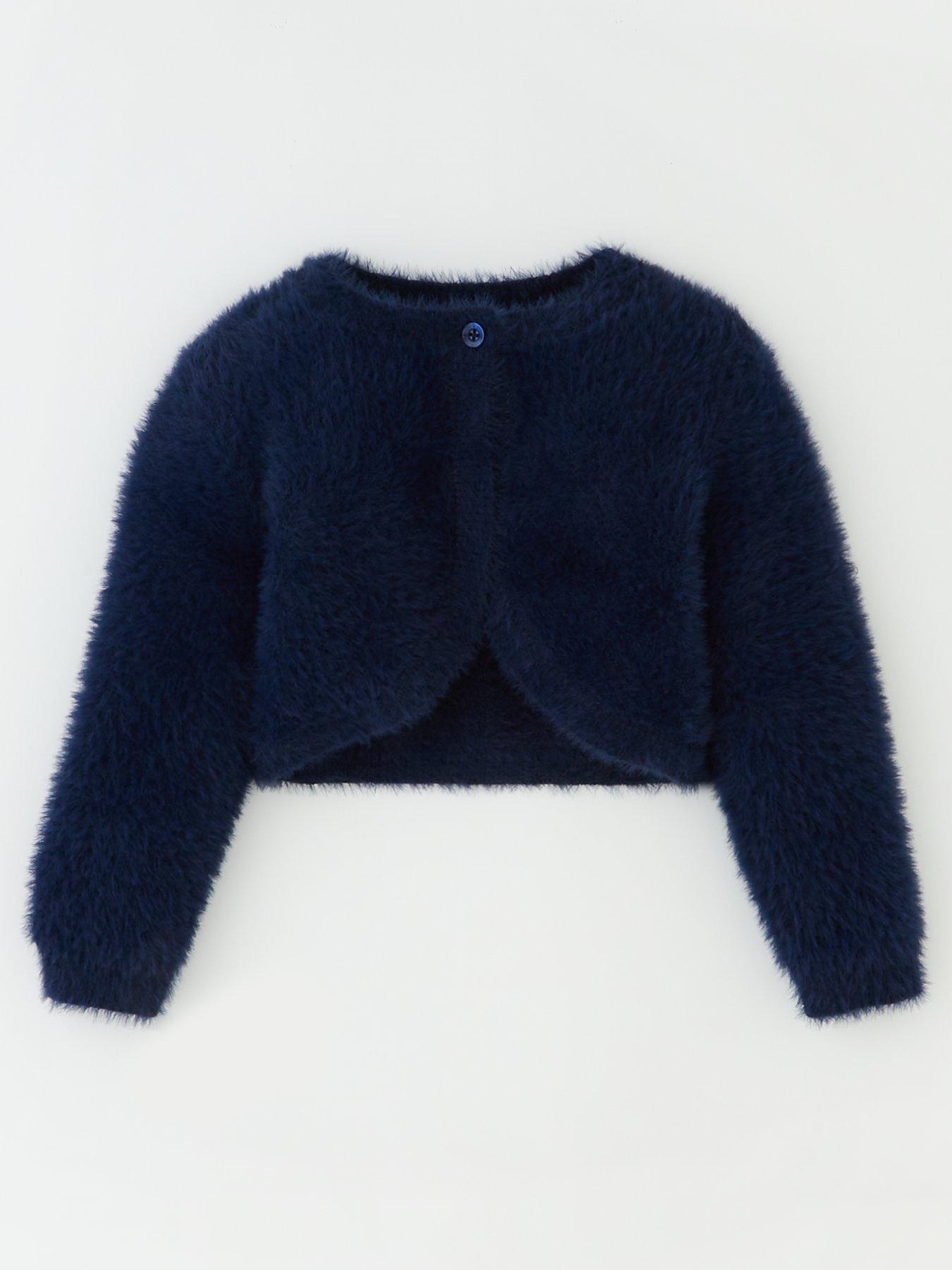 Eve and Milo Sparkle Bolero - Navy | Very.co.uk