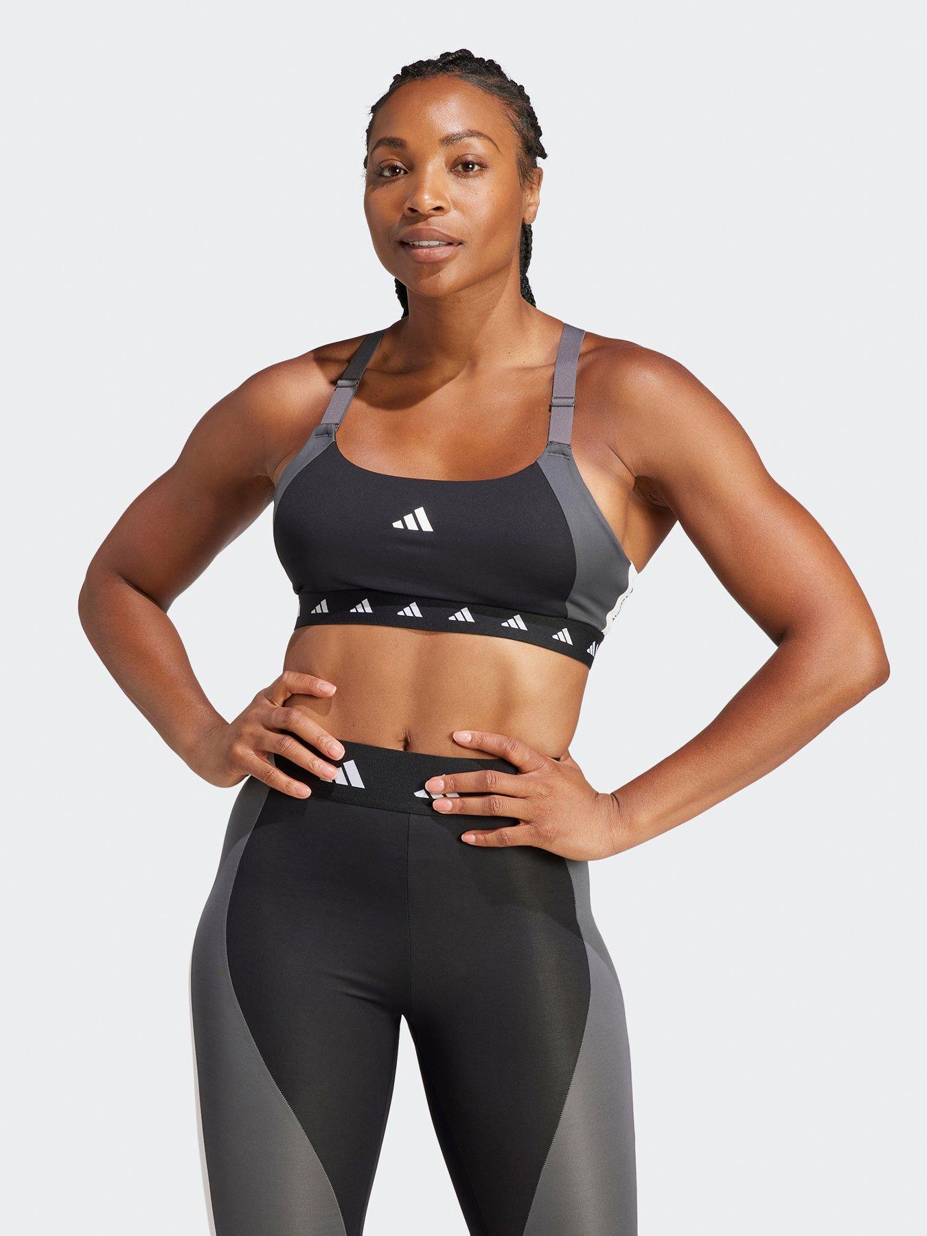 Adidas Adidas, Women's Black & White Leggings, Size Medium, 0742