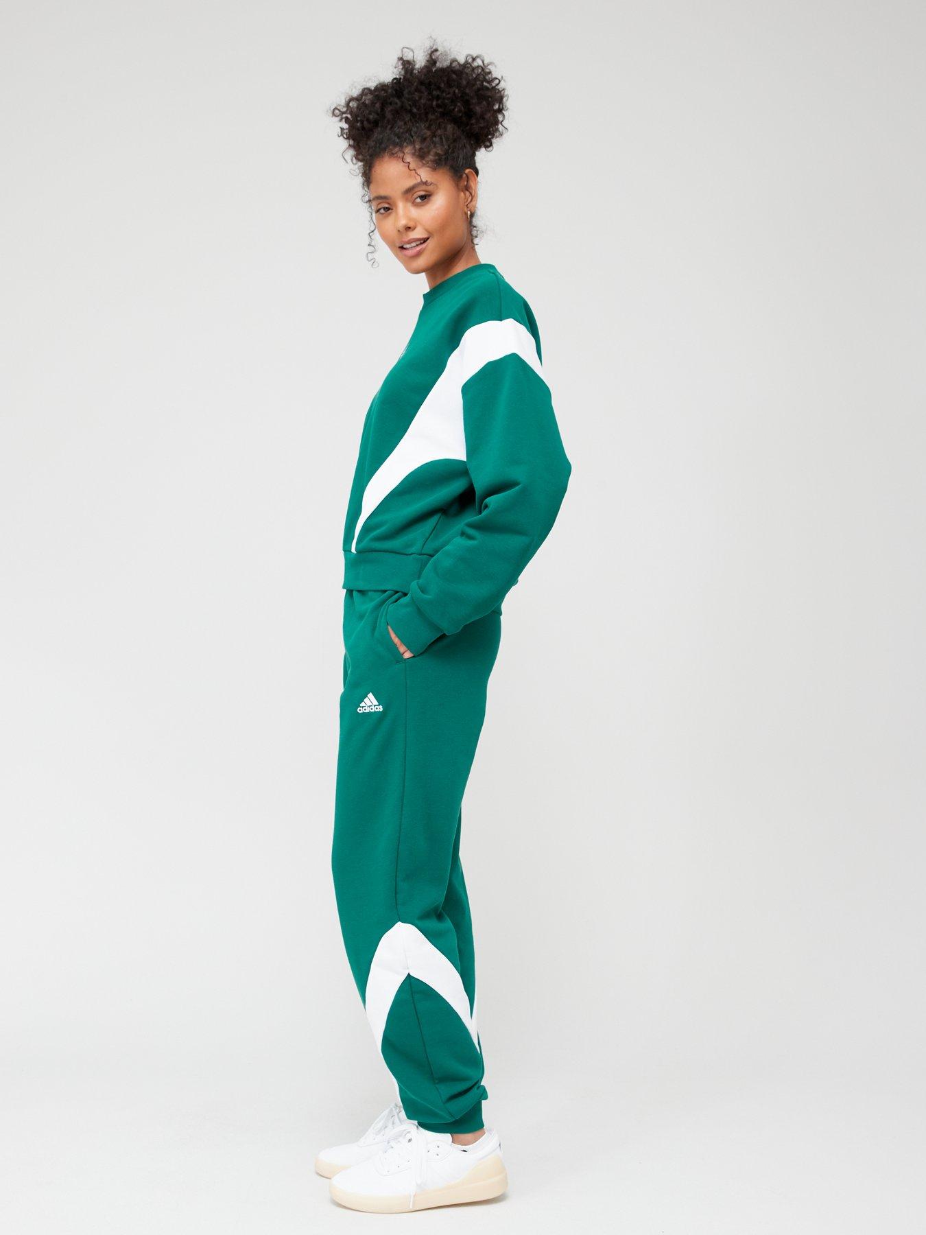 Green adidas tracksuit store ladies