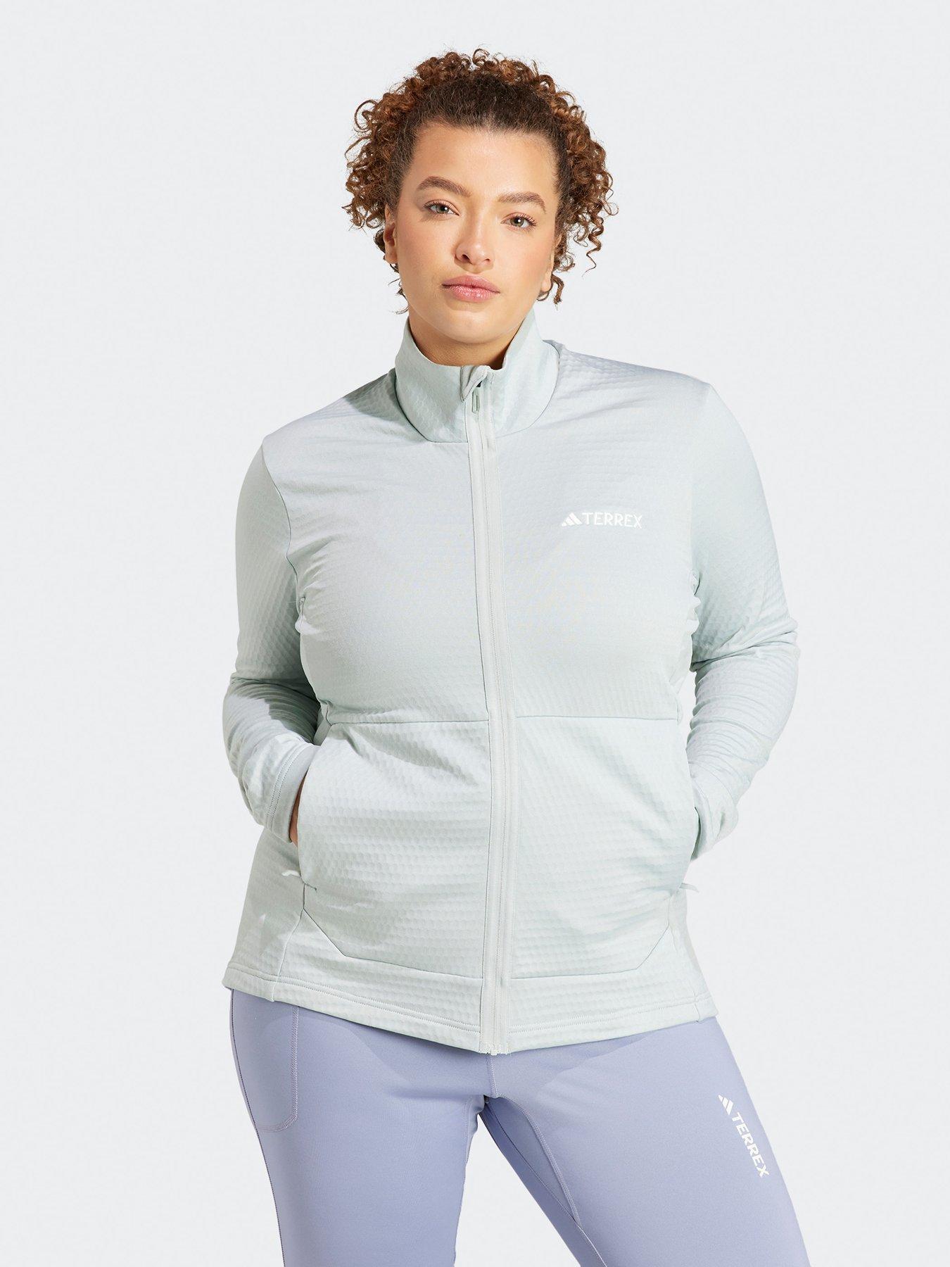 adidas-womens-polarfleece-full-zip-top-green