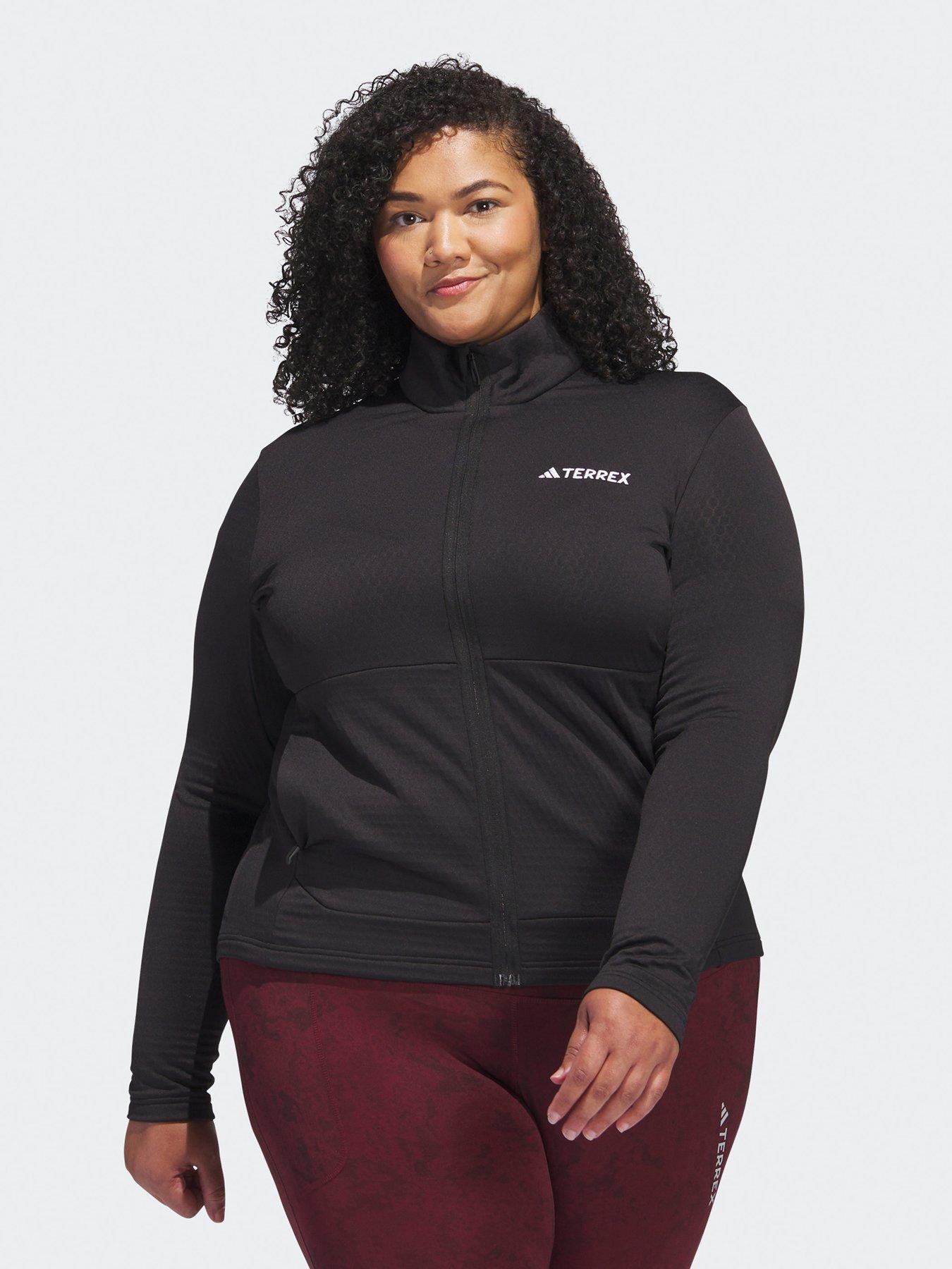 adidas-womens-polarfleece-full-zip-top-black