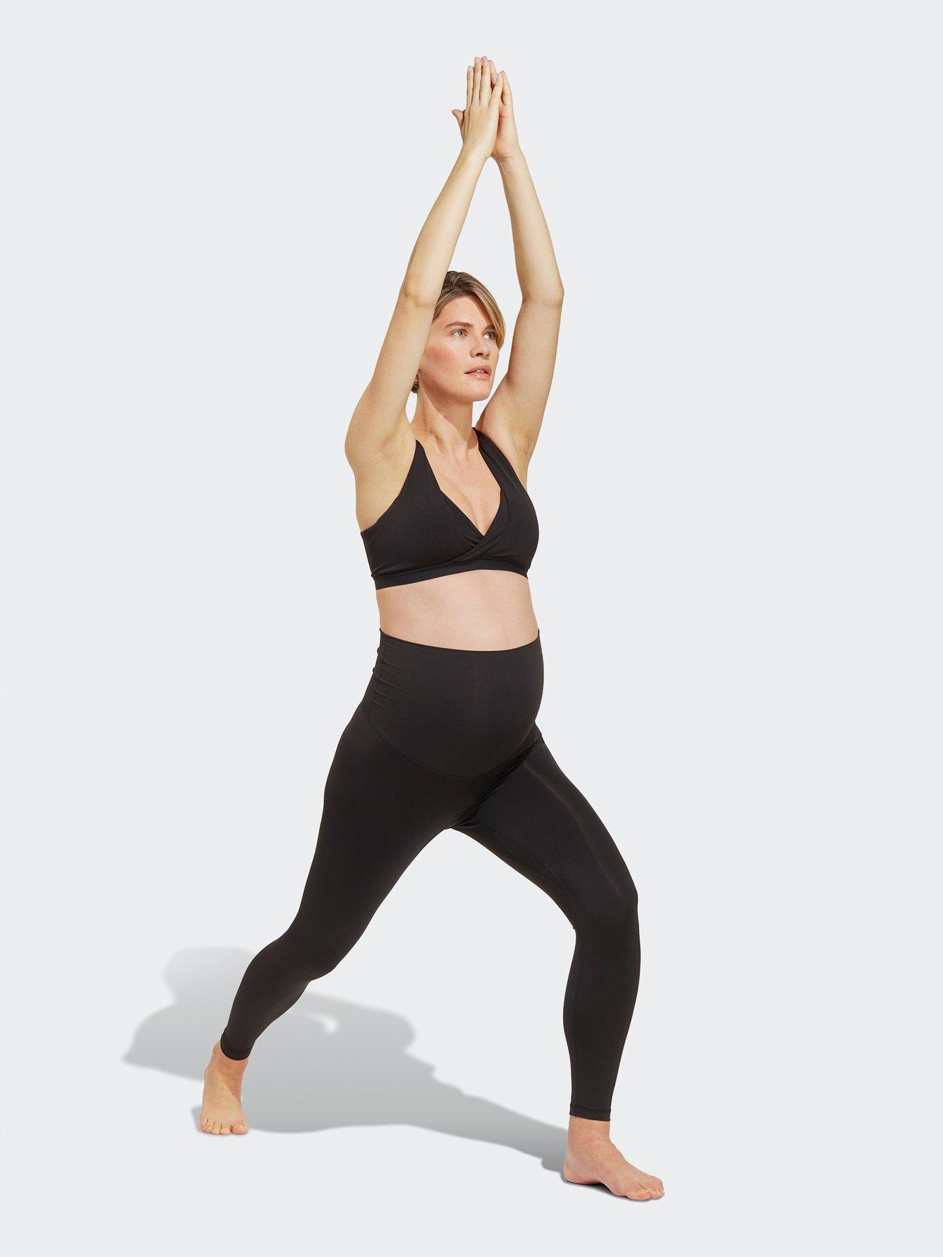adidas Women's Performance Yoga 7/8 Leggings (maternity) - BLACK
