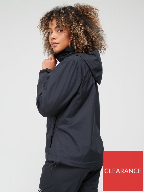 stillFront image of adidas-terrex-womens-multi-rain-rdy-2-layer-rain-jacket-black