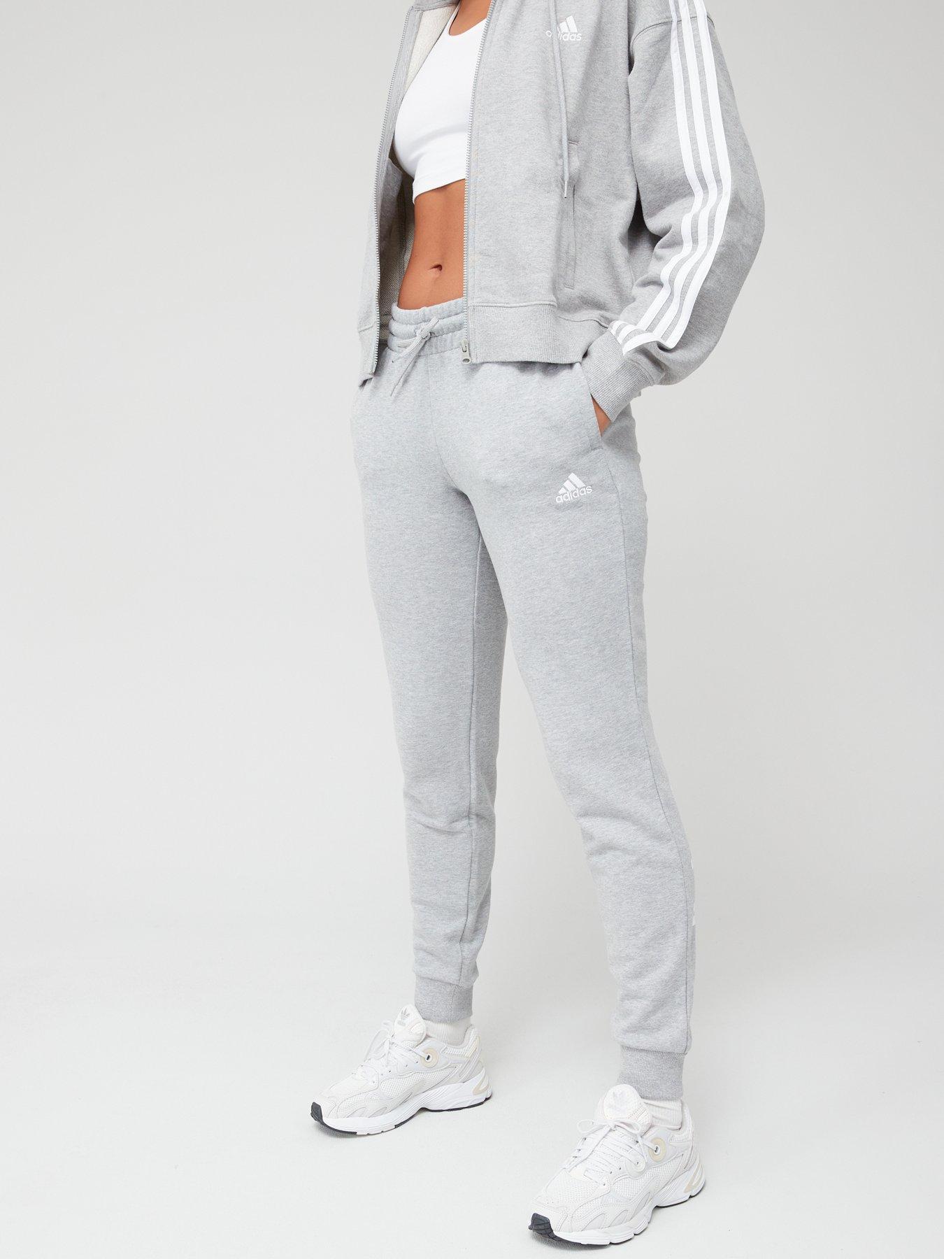 Adidas grey store cuffed joggers