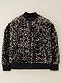 image of eve-and-milo-girls-sequin-bomber-jacket-multi