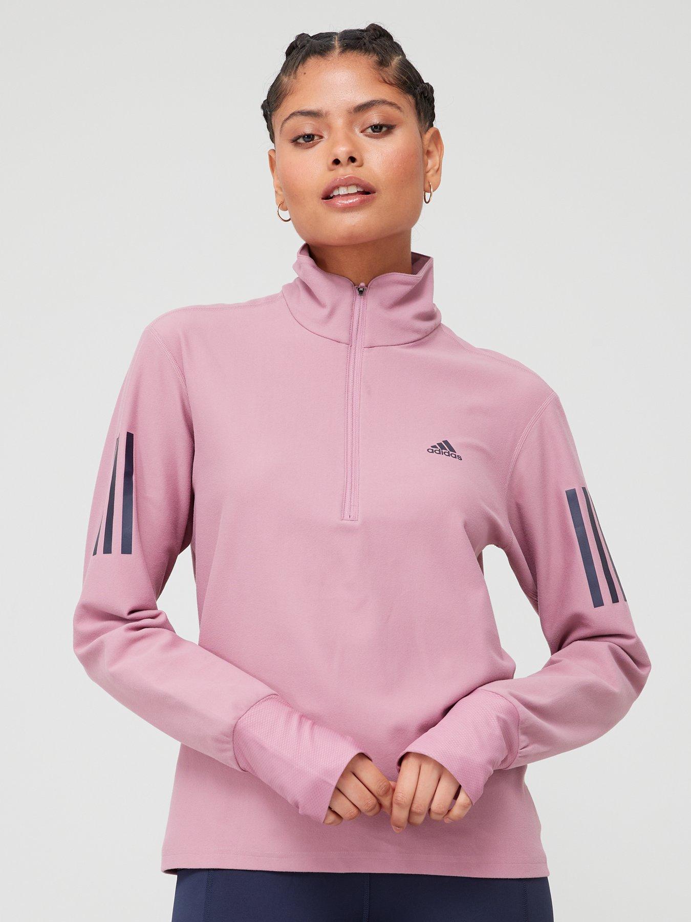 Pink adidas clearance pullover