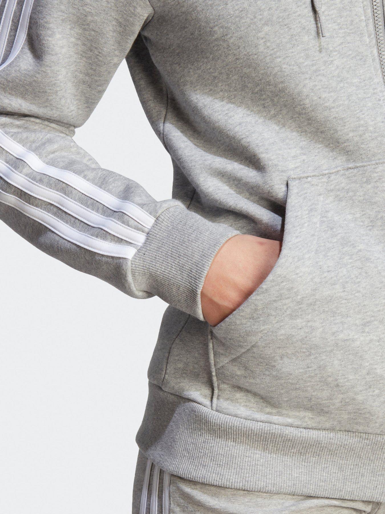 adidas Sportswear Essentials 3-Stripes Full-Zip Fleece Hoodie