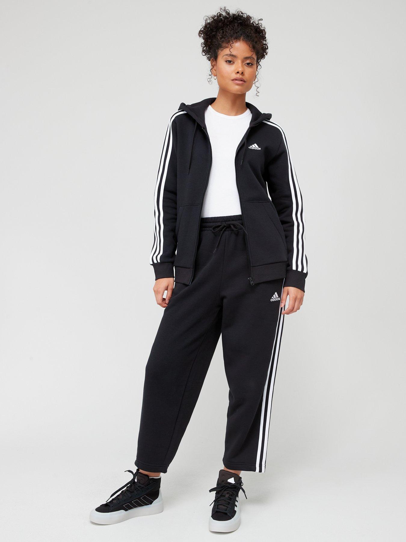 Adidas 3 stripe zipper pants sales